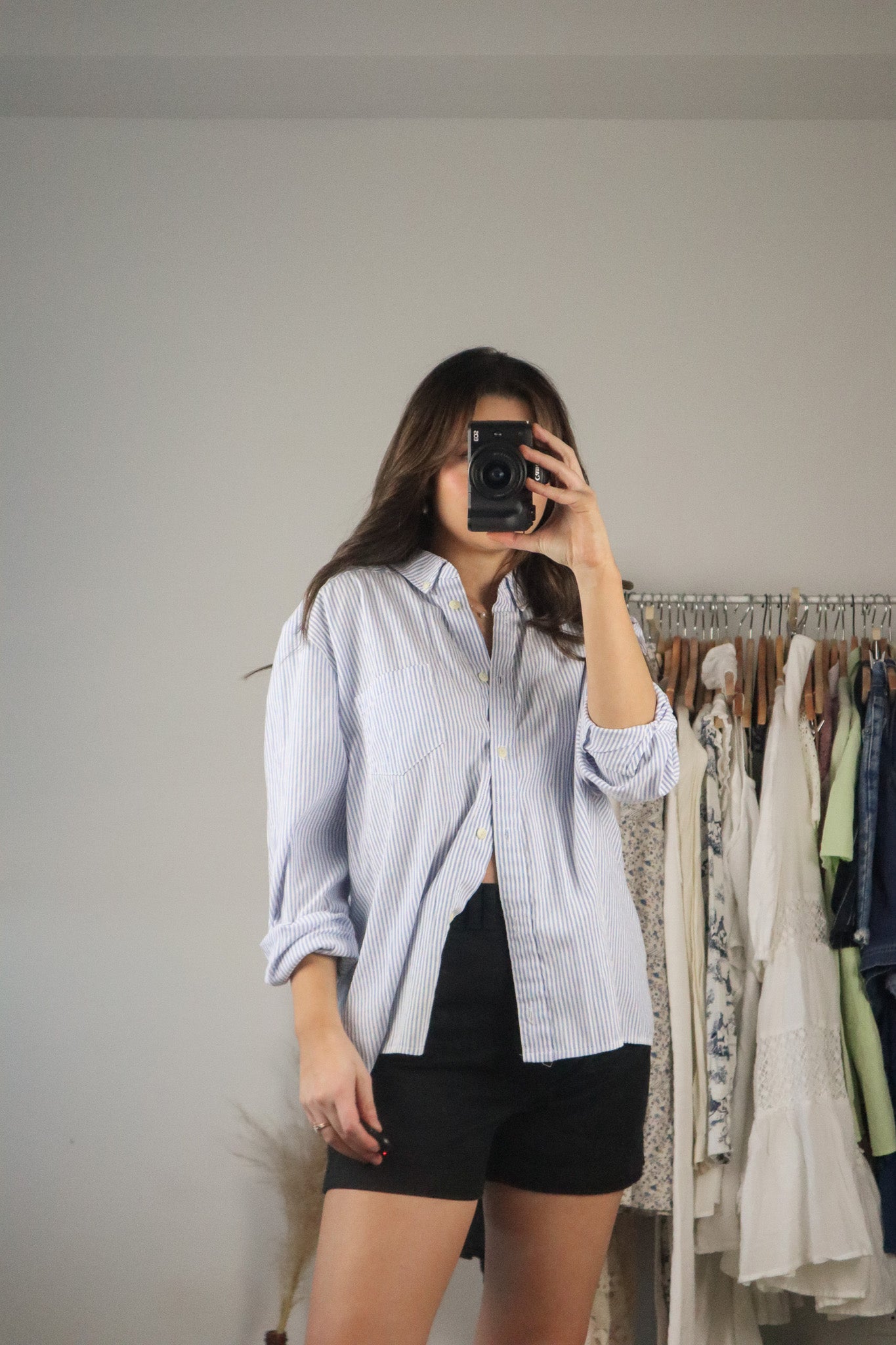 Vintage x Striped Button Down (M)