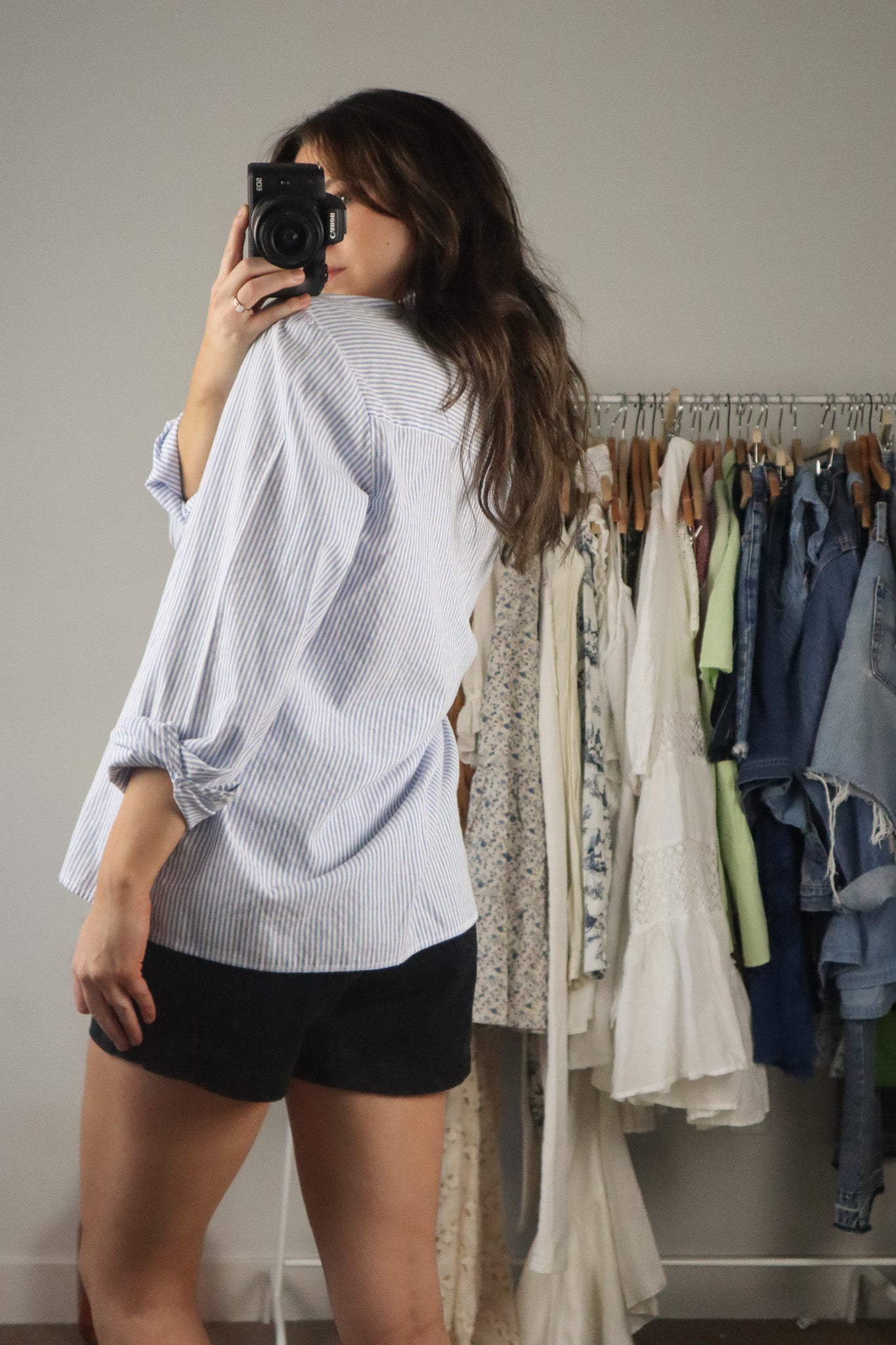 Vintage x Striped Button Down (M)