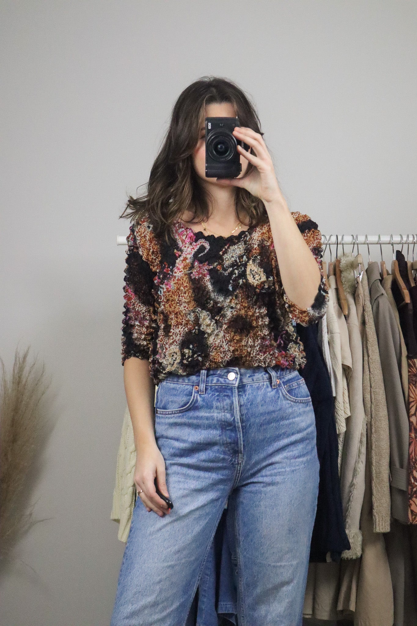 Vintage x Paisly Bubble Shirt (M)