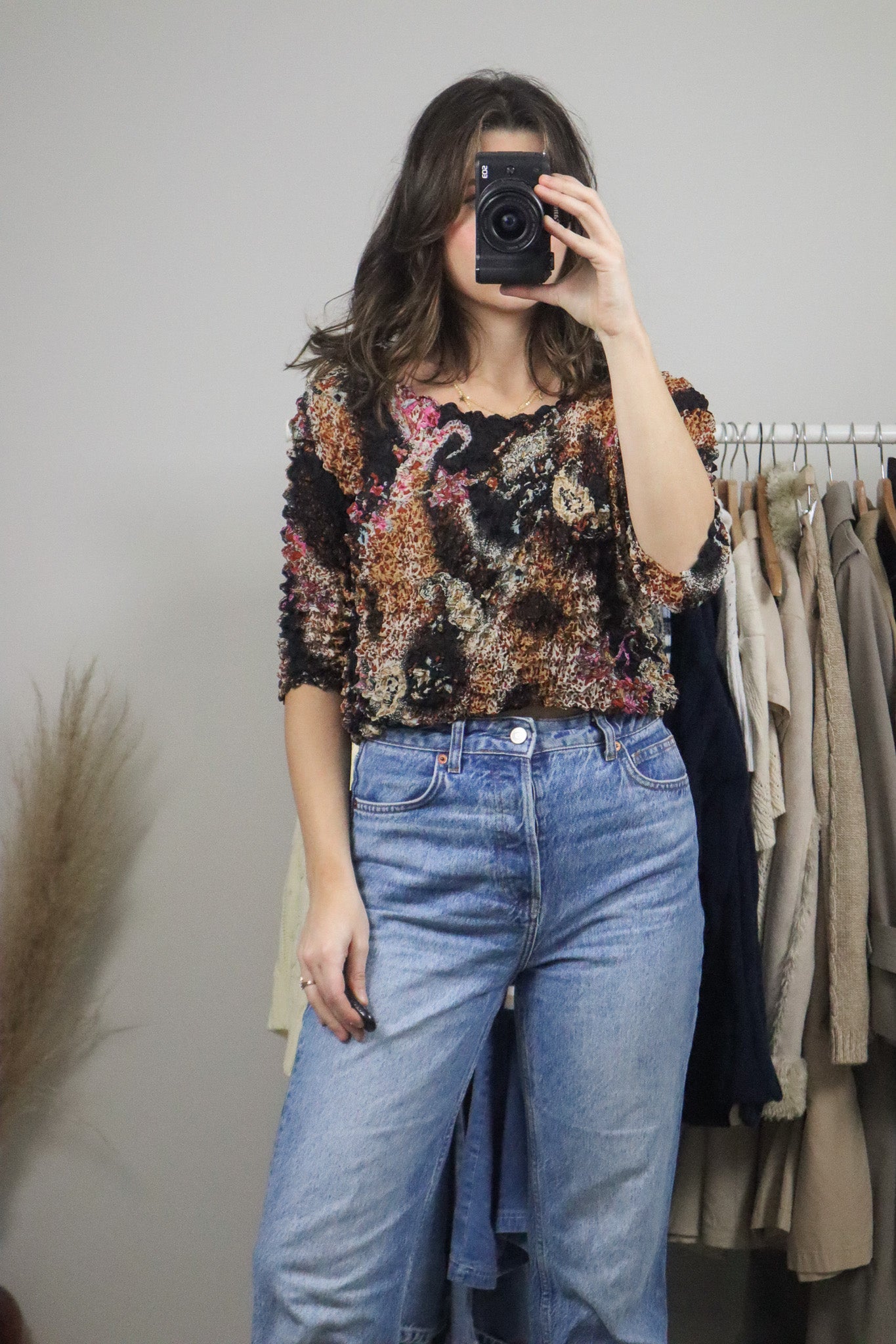Vintage x Paisly Bubble Shirt (M)