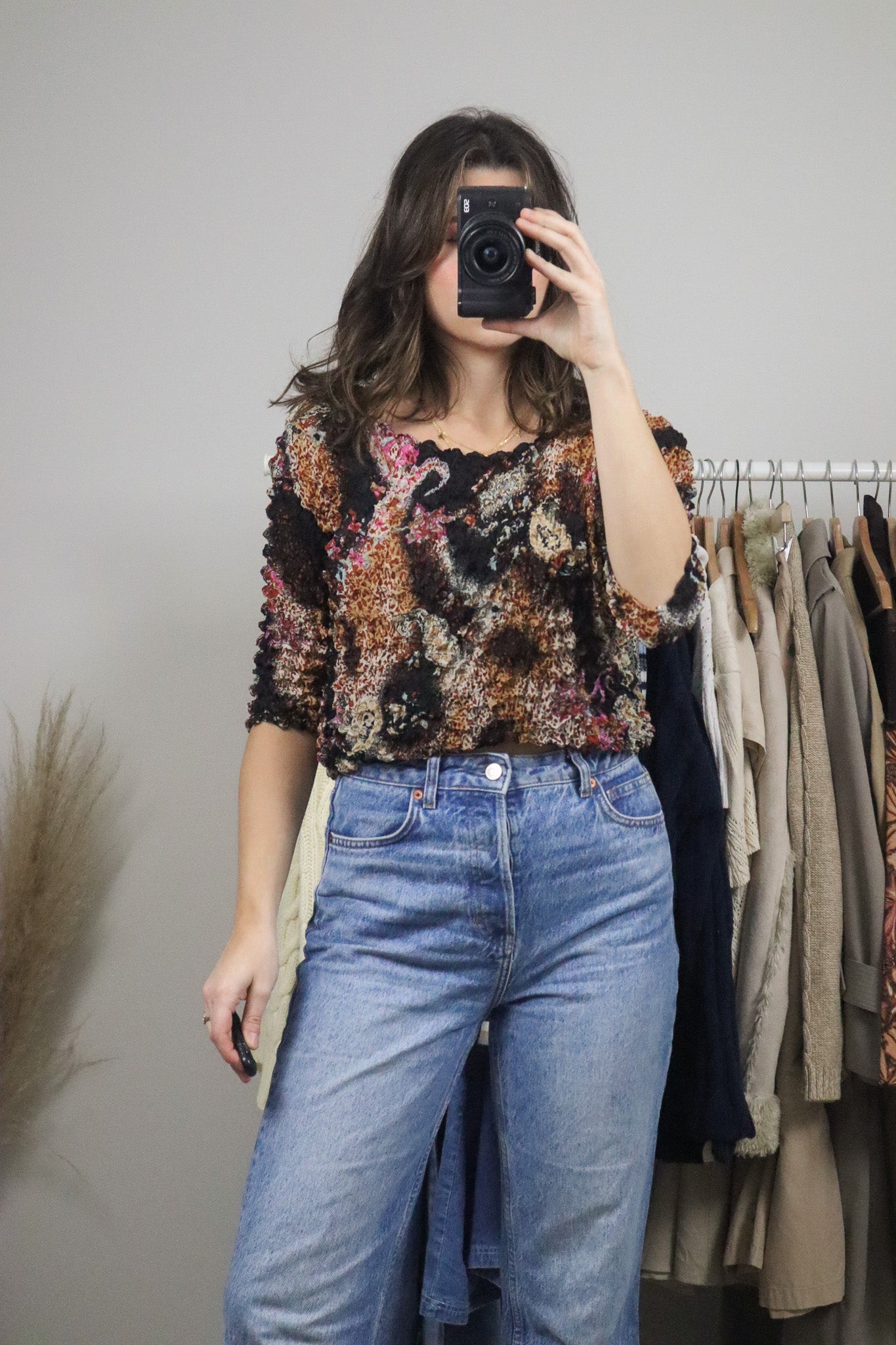 Vintage x Paisly Bubble Shirt (M)