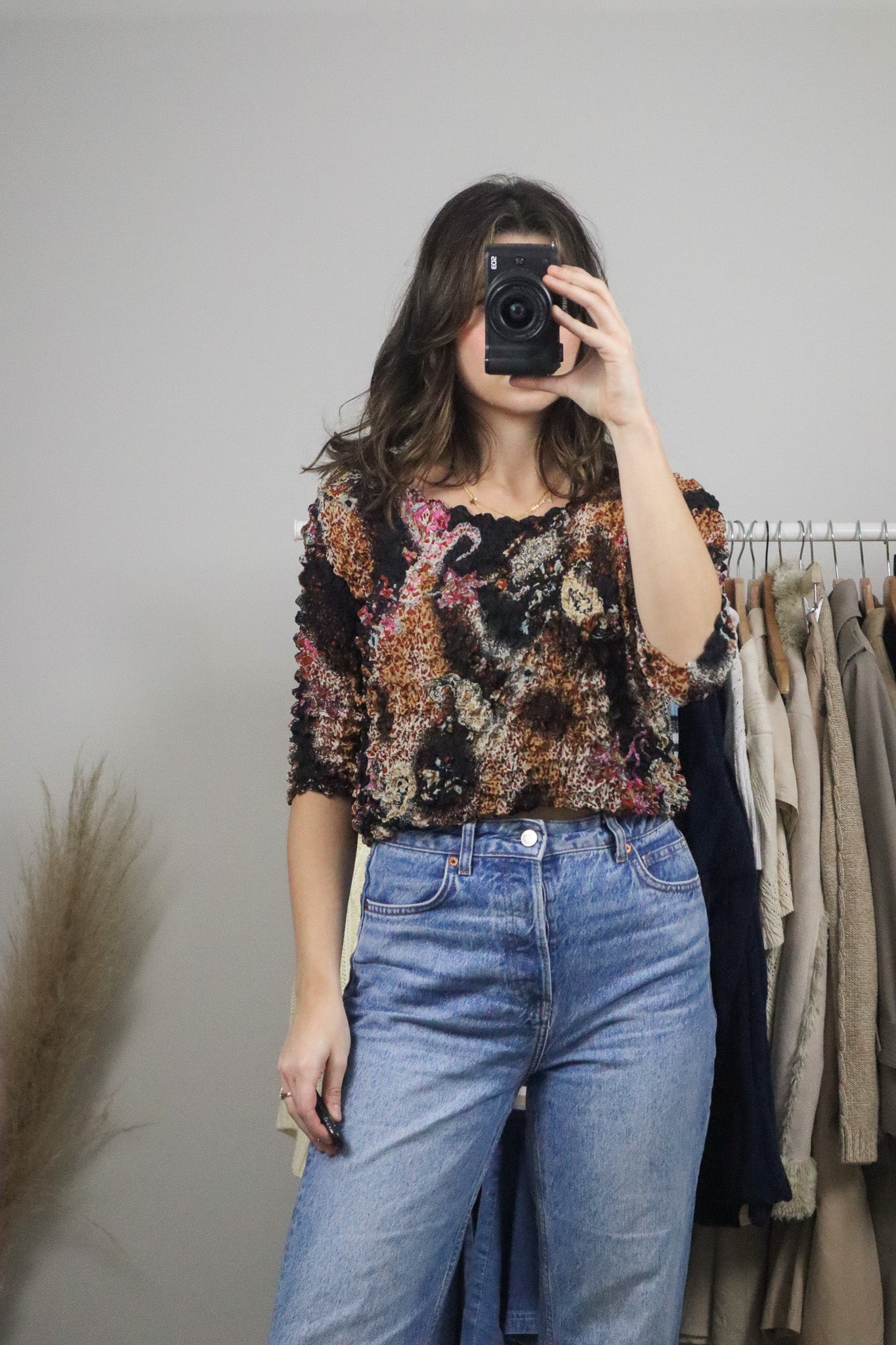 Vintage x Paisly Bubble Shirt (M)