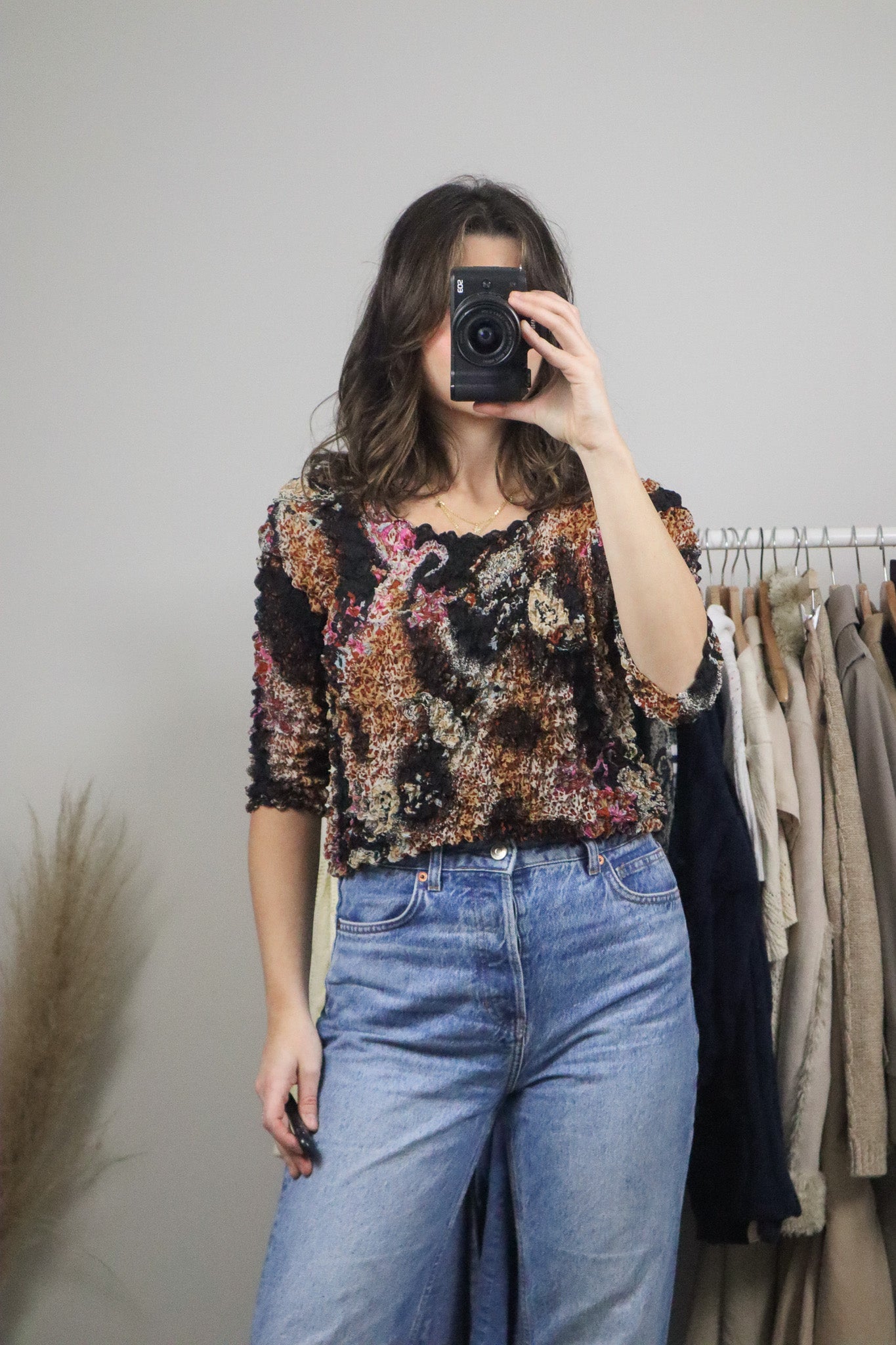 Vintage x Paisly Bubble Shirt (M)