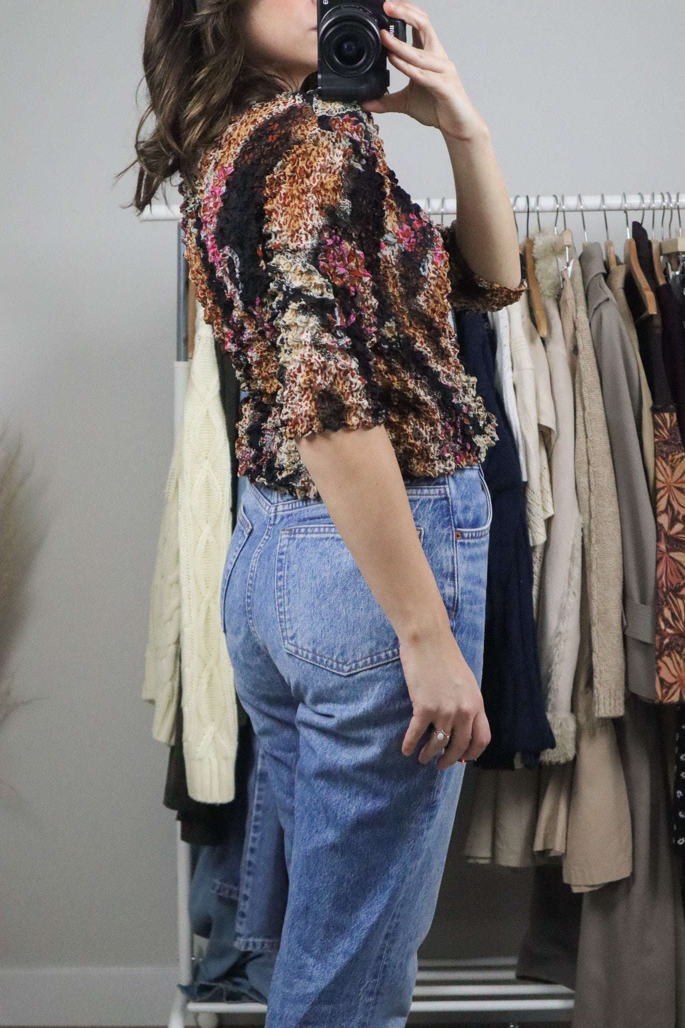 Vintage x Paisly Bubble Shirt (M)