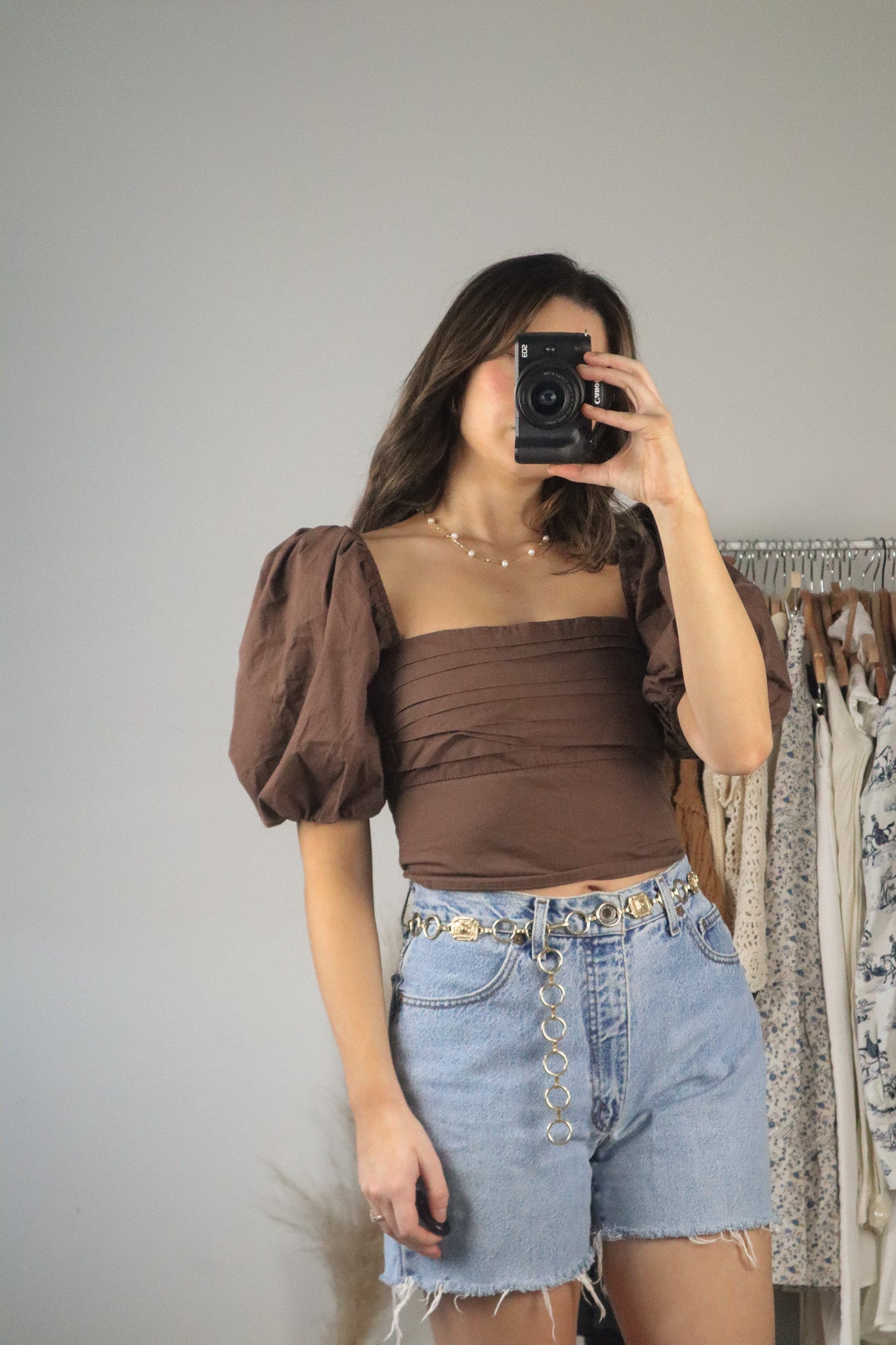 Modern x Crop Puff Sleeve Top (S)