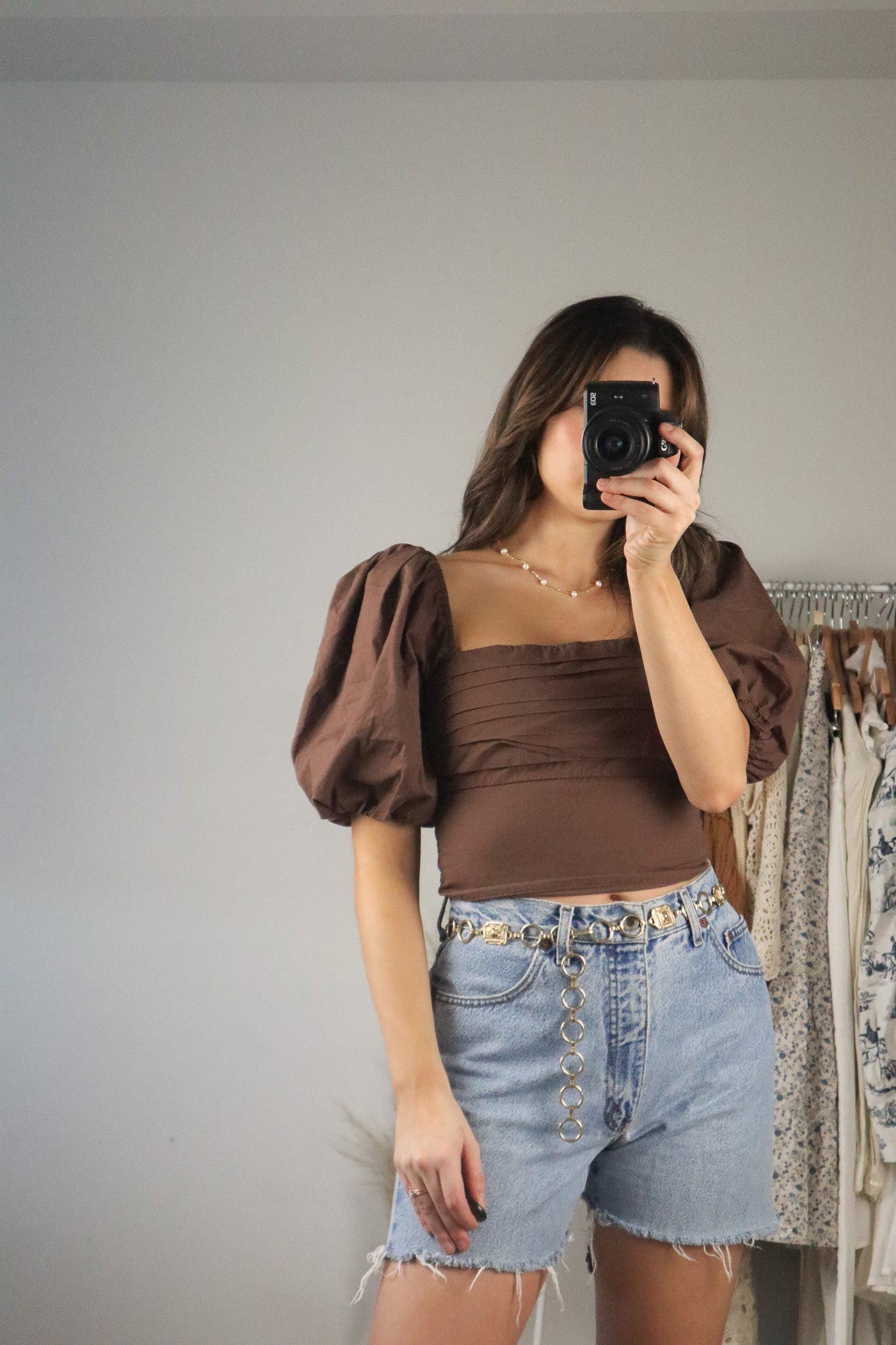 Modern x Crop Puff Sleeve Top (S)