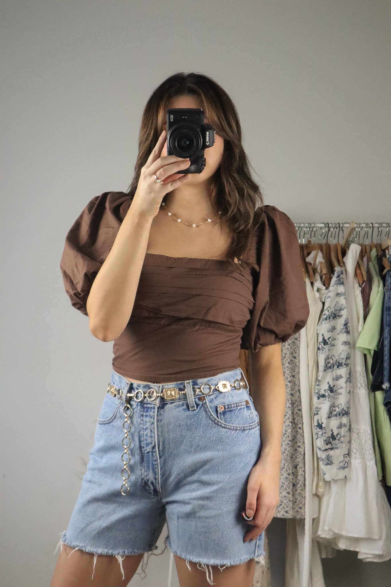 Modern x Crop Puff Sleeve Top (S)