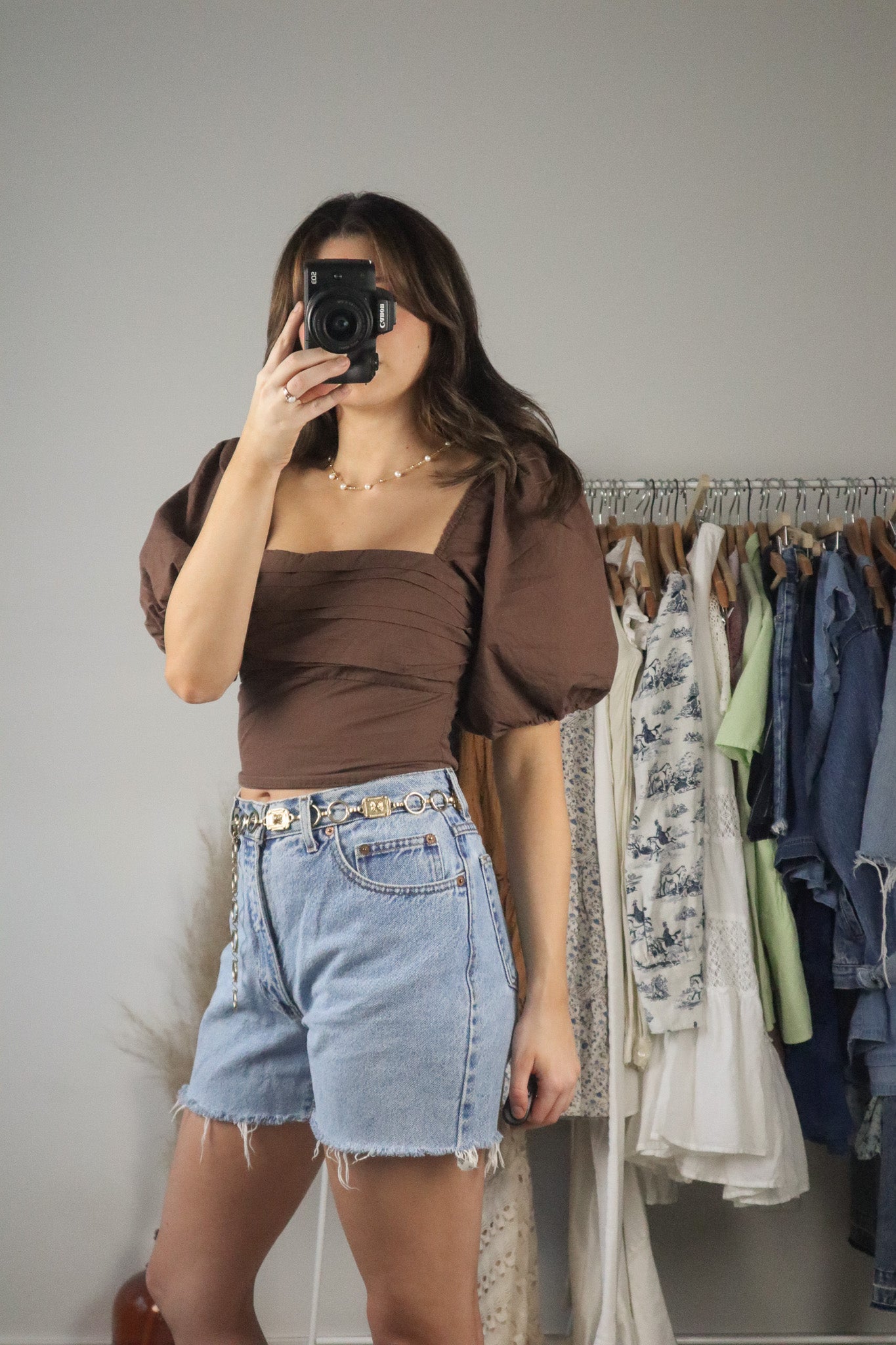 Modern x Crop Puff Sleeve Top (S)