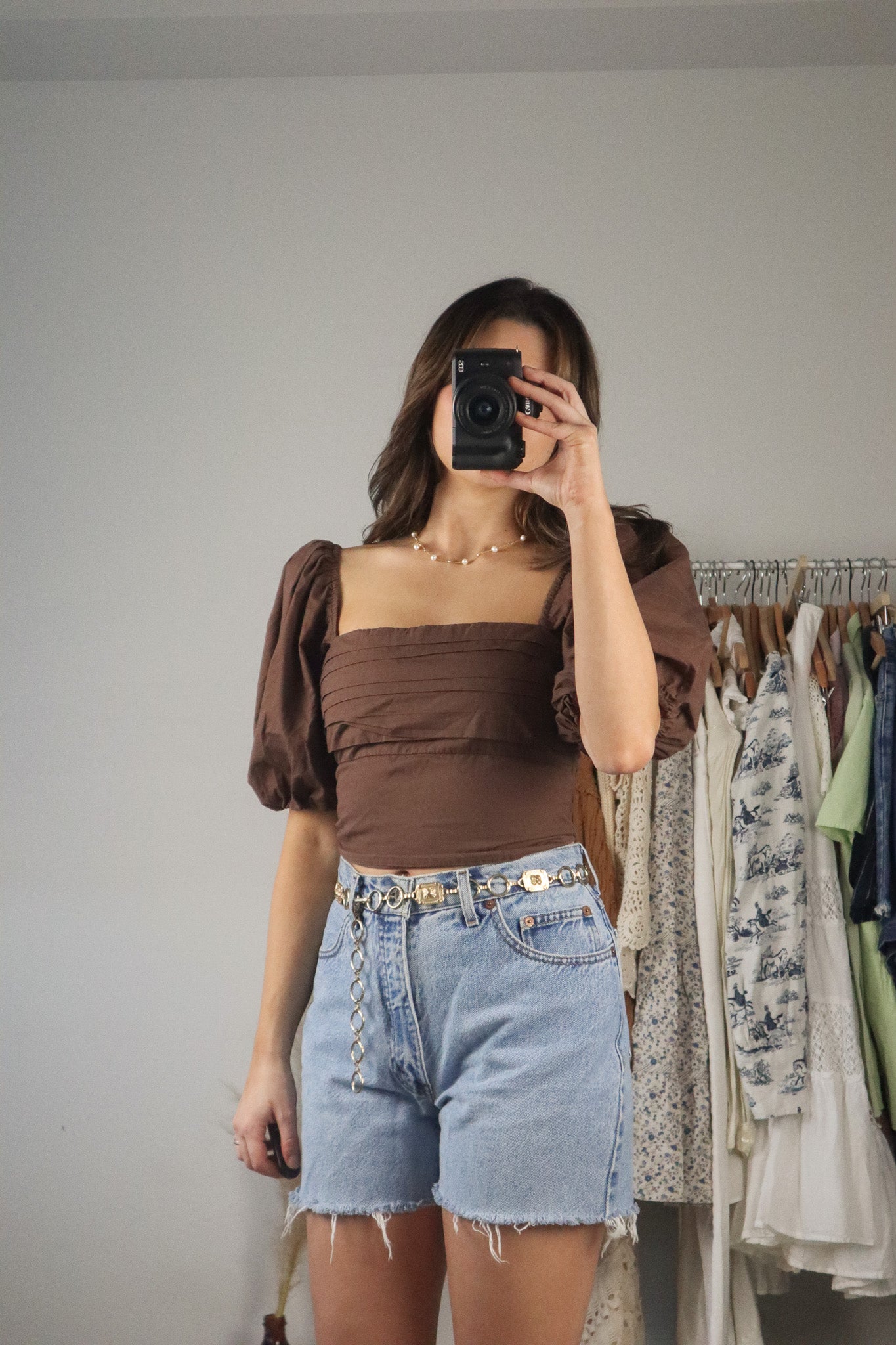 Modern x Crop Puff Sleeve Top (S)