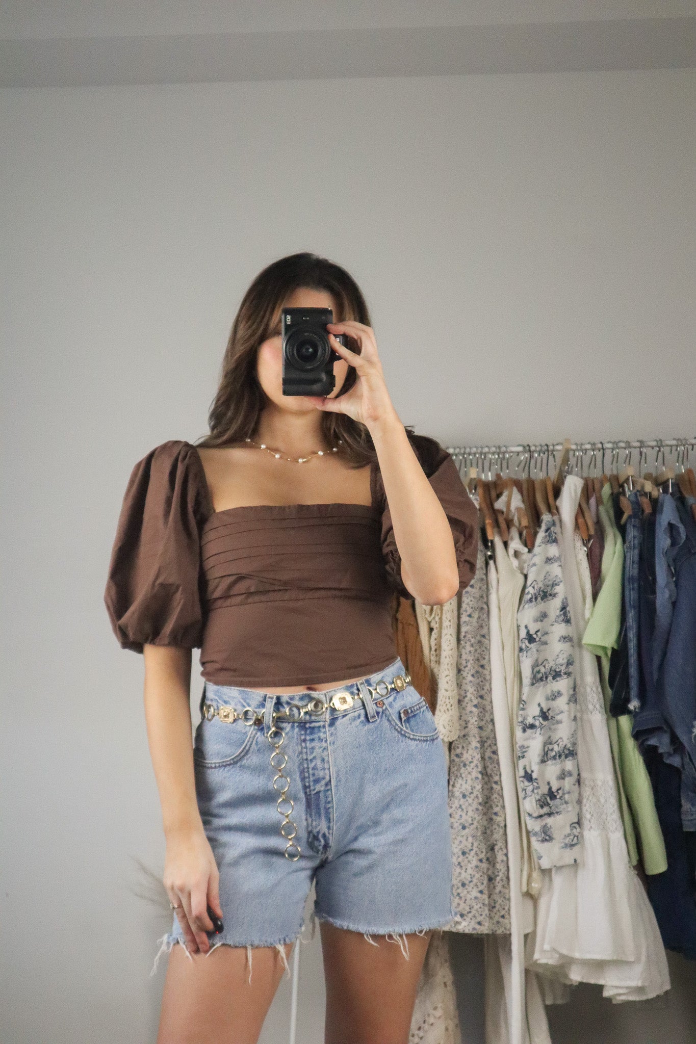 Modern x Crop Puff Sleeve Top (S)