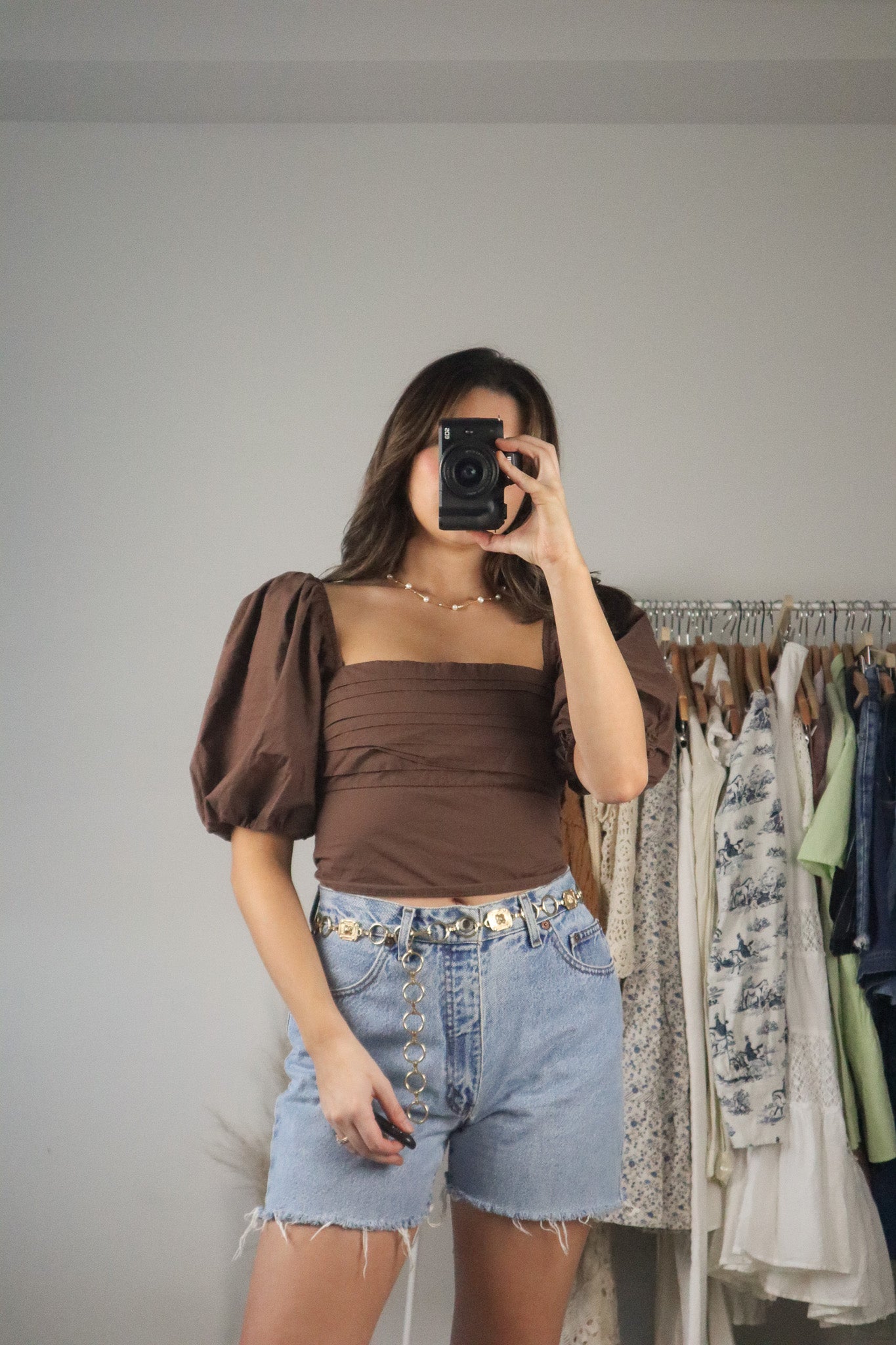 Modern x Crop Puff Sleeve Top (S)
