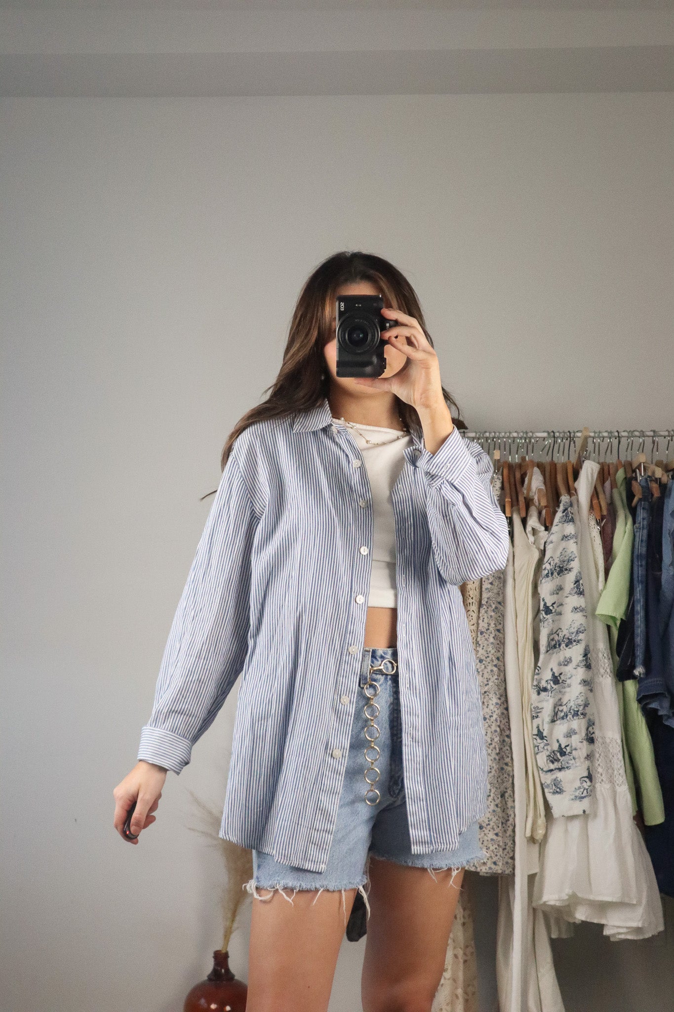 Modern x Striped Button Down (L)