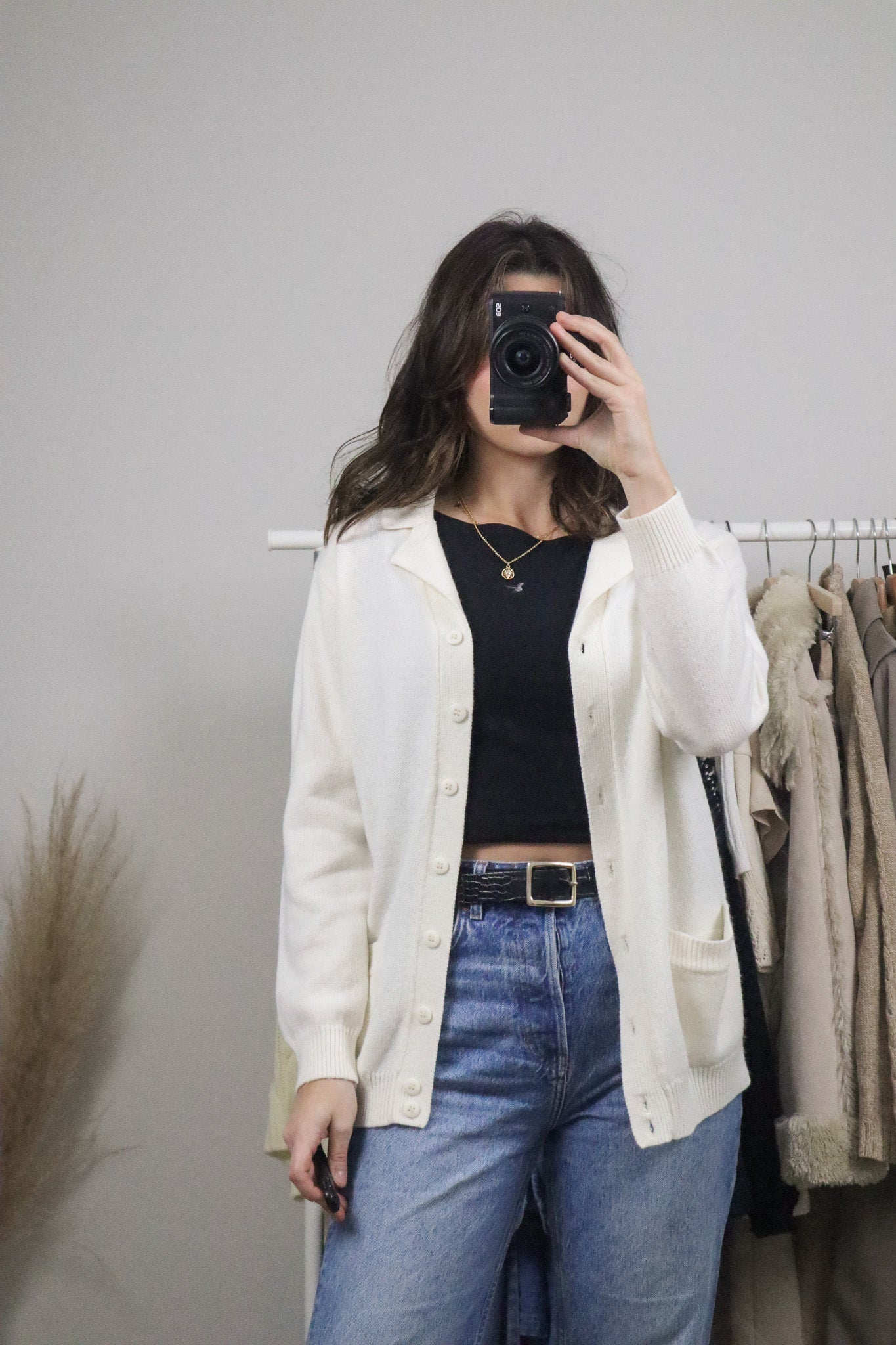 Vintage x Collared Cardigan (S)