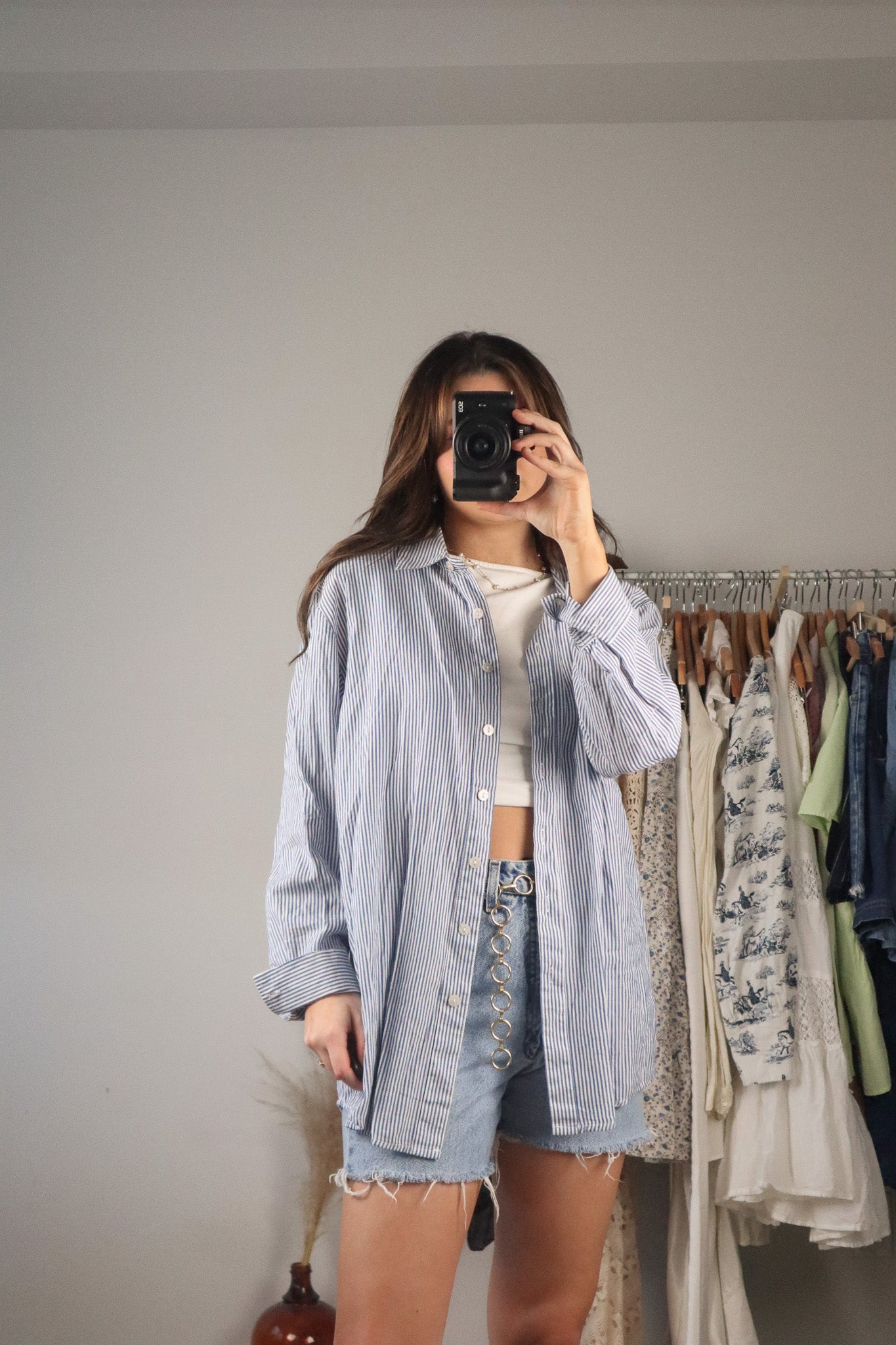 Modern x Striped Button Down (L)