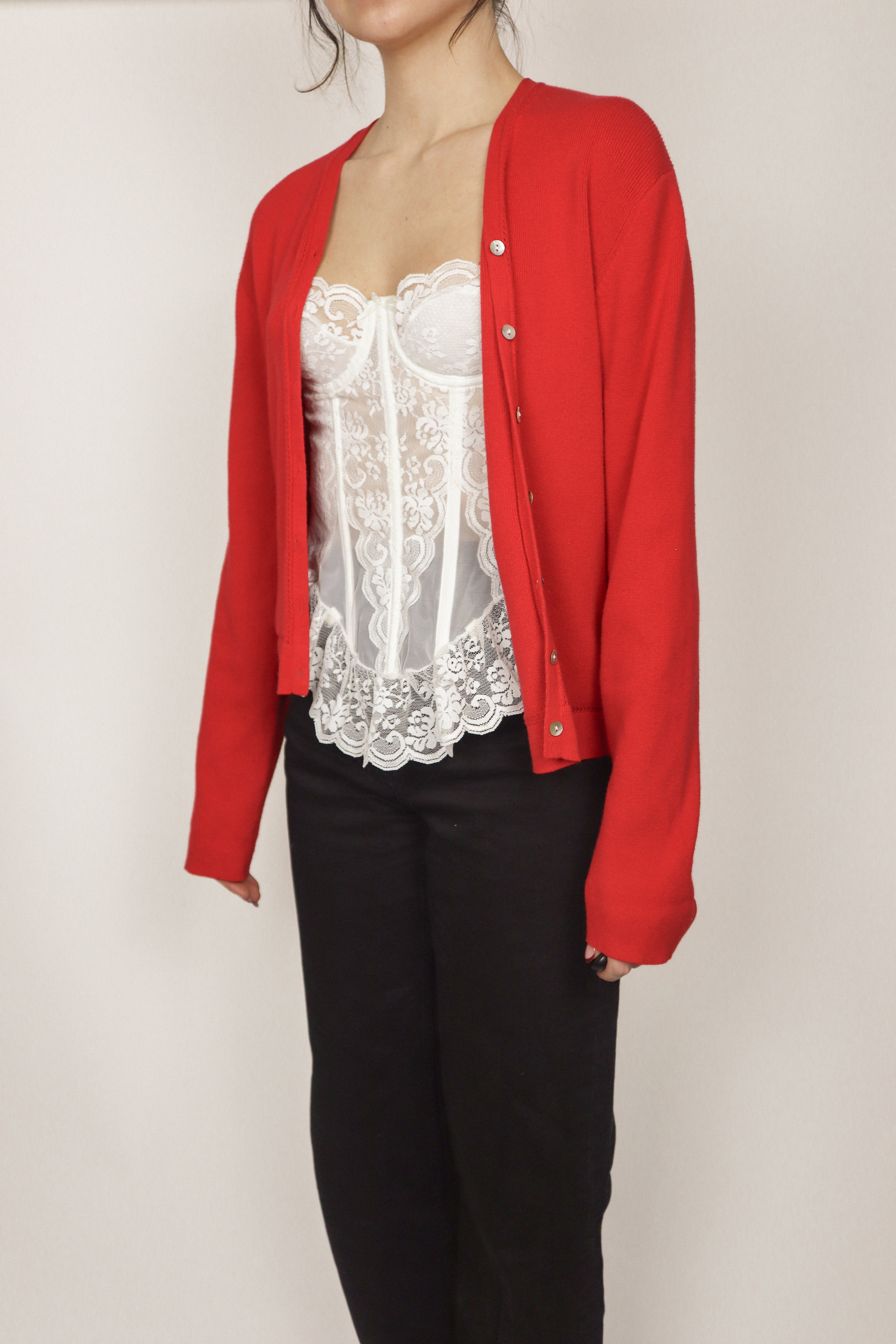 Vintage x Lace Corset (XS/S)