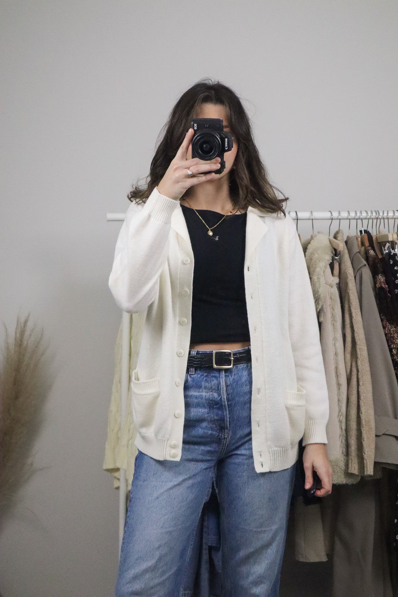 Vintage x Collared Cardigan (S)