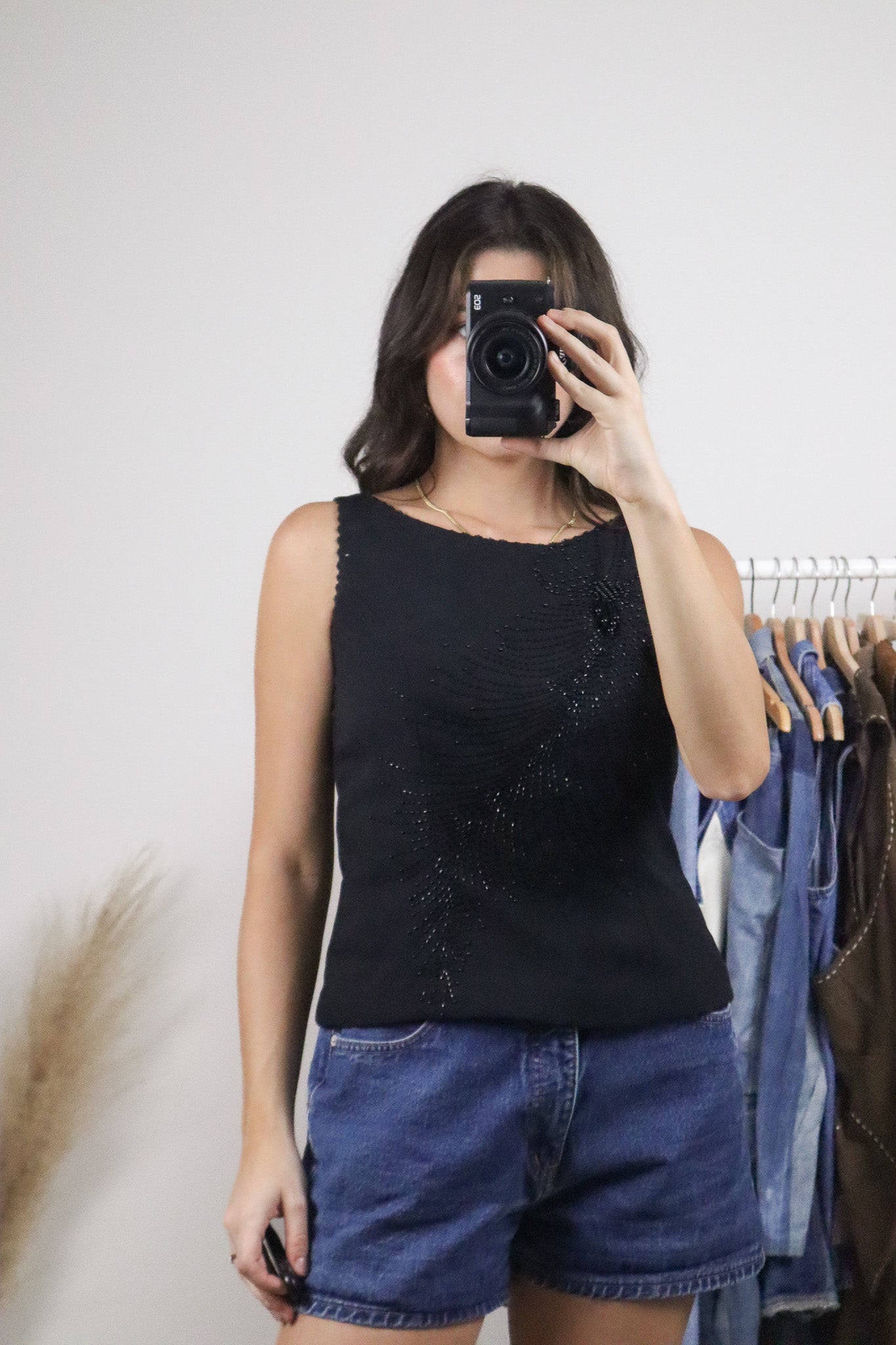 Vintage x Beaded Tank (S)