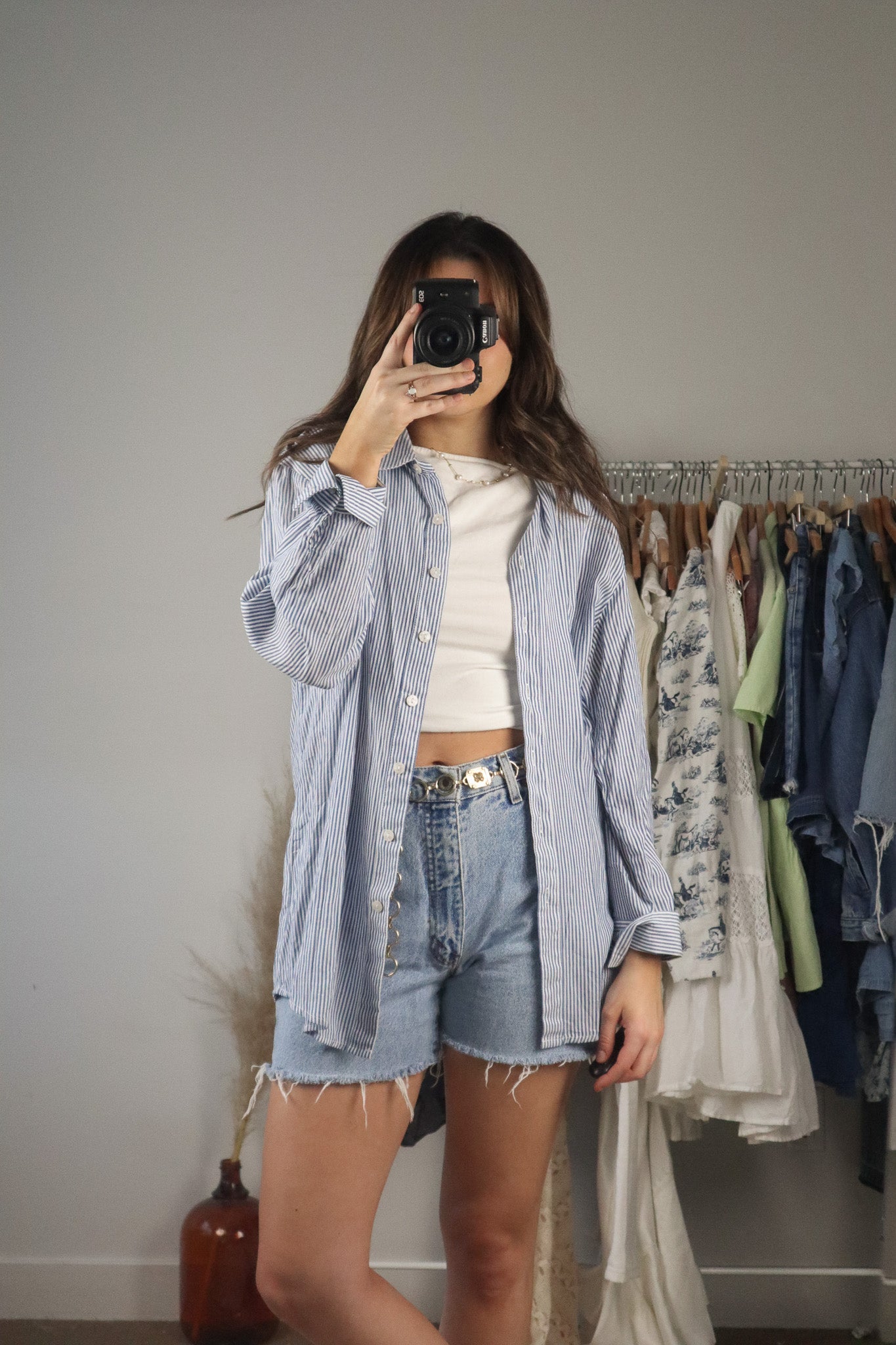 Modern x Striped Button Down (L)