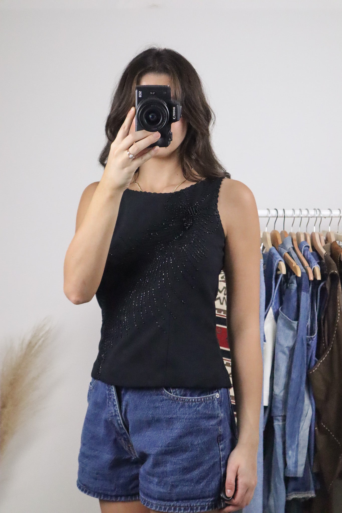 Vintage x Beaded Tank (S)