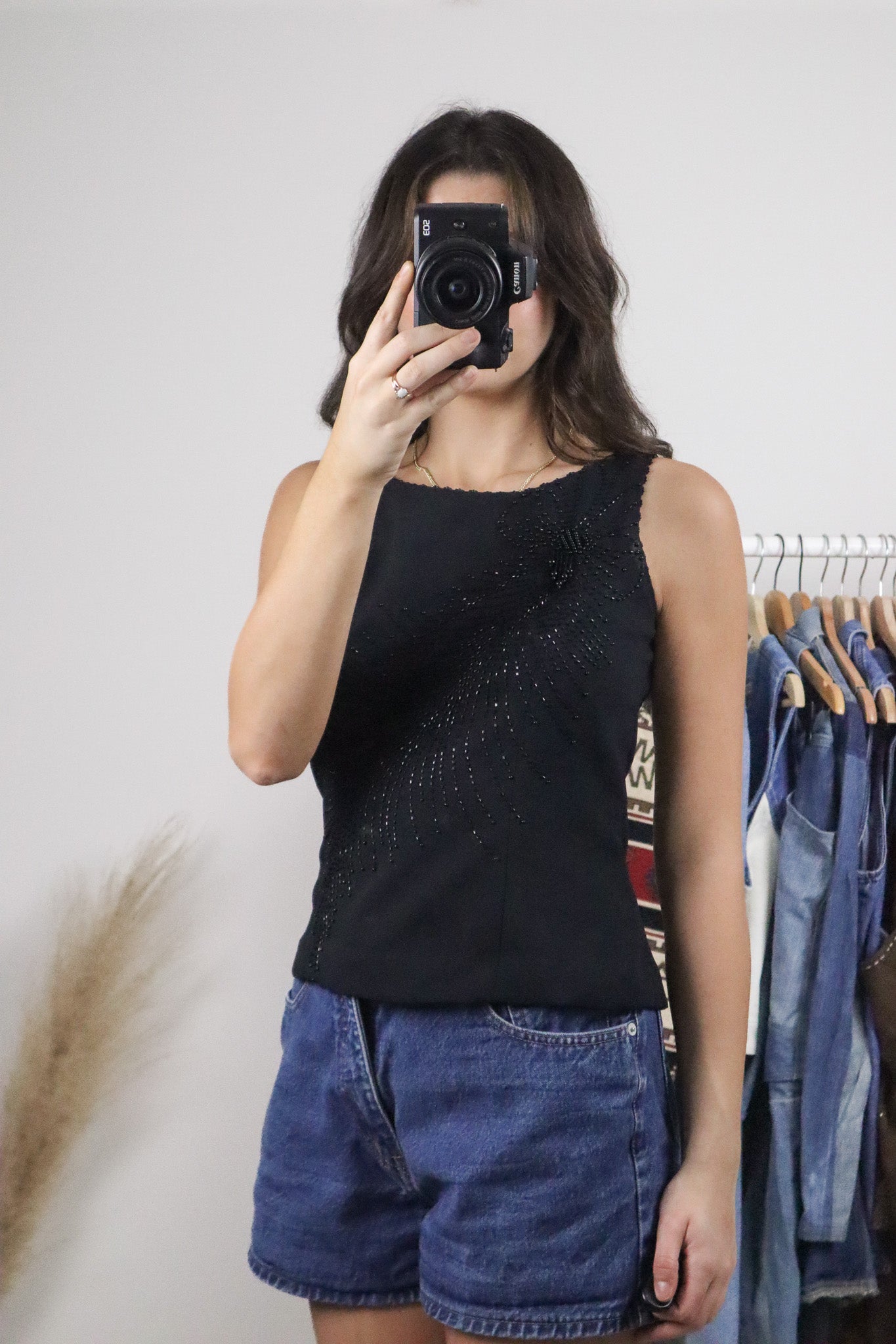 Vintage x Beaded Tank (S)