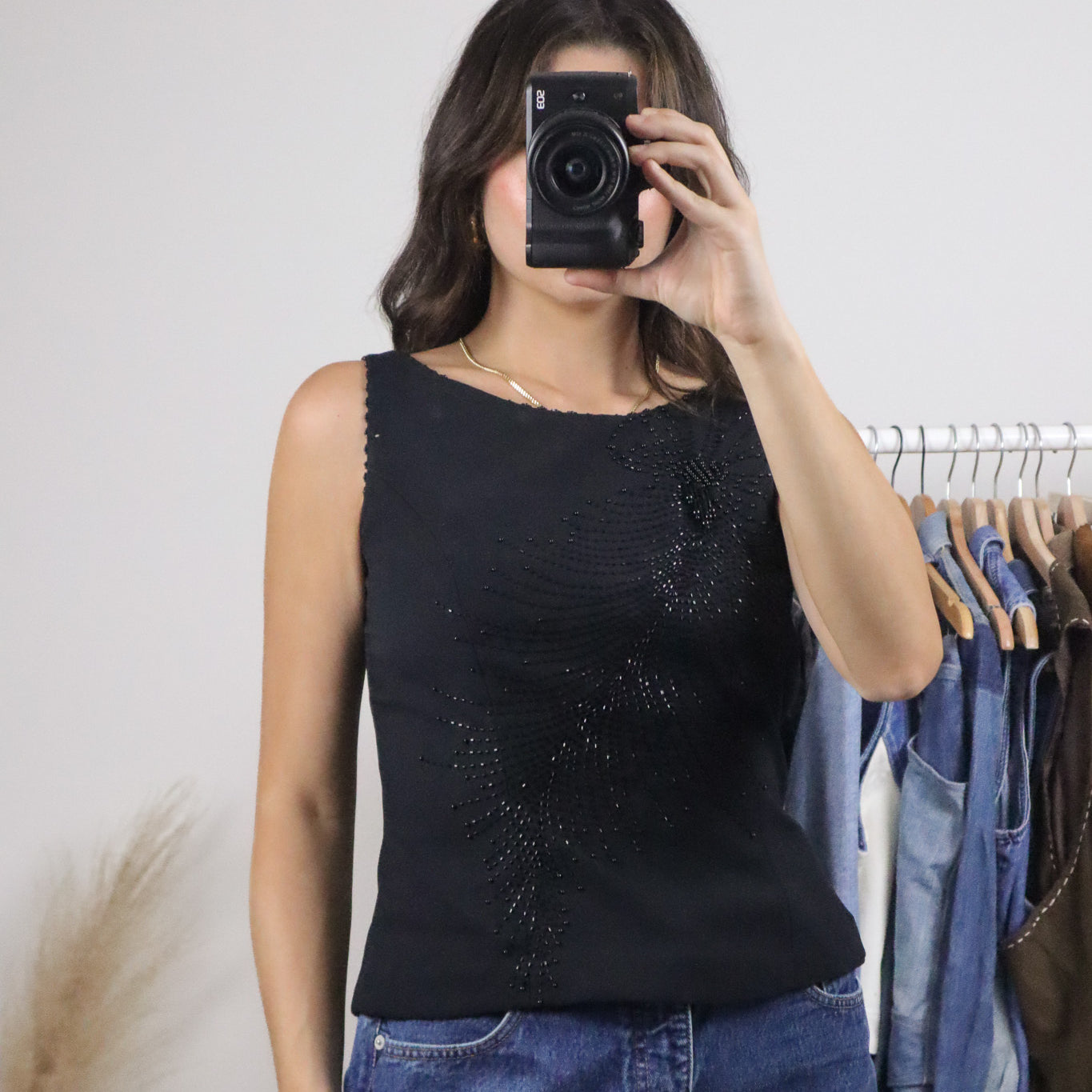 Vintage x Beaded Tank (S)