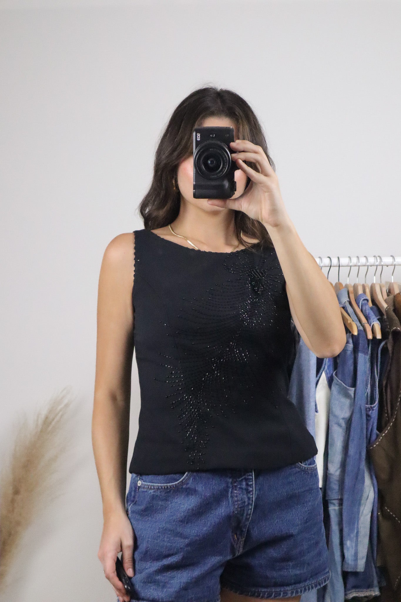 Vintage x Beaded Tank (S)