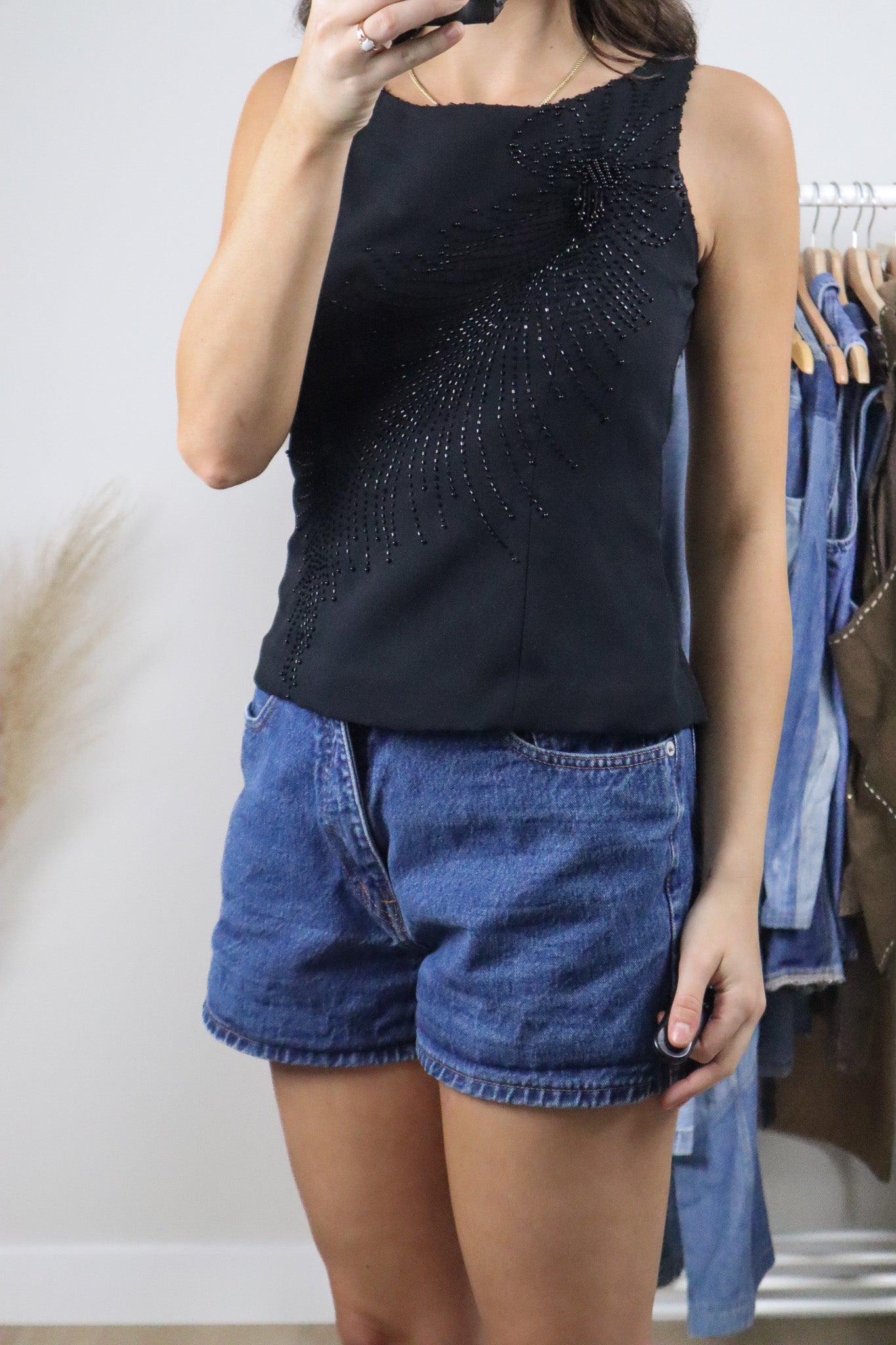 Vintage x Beaded Tank (S)