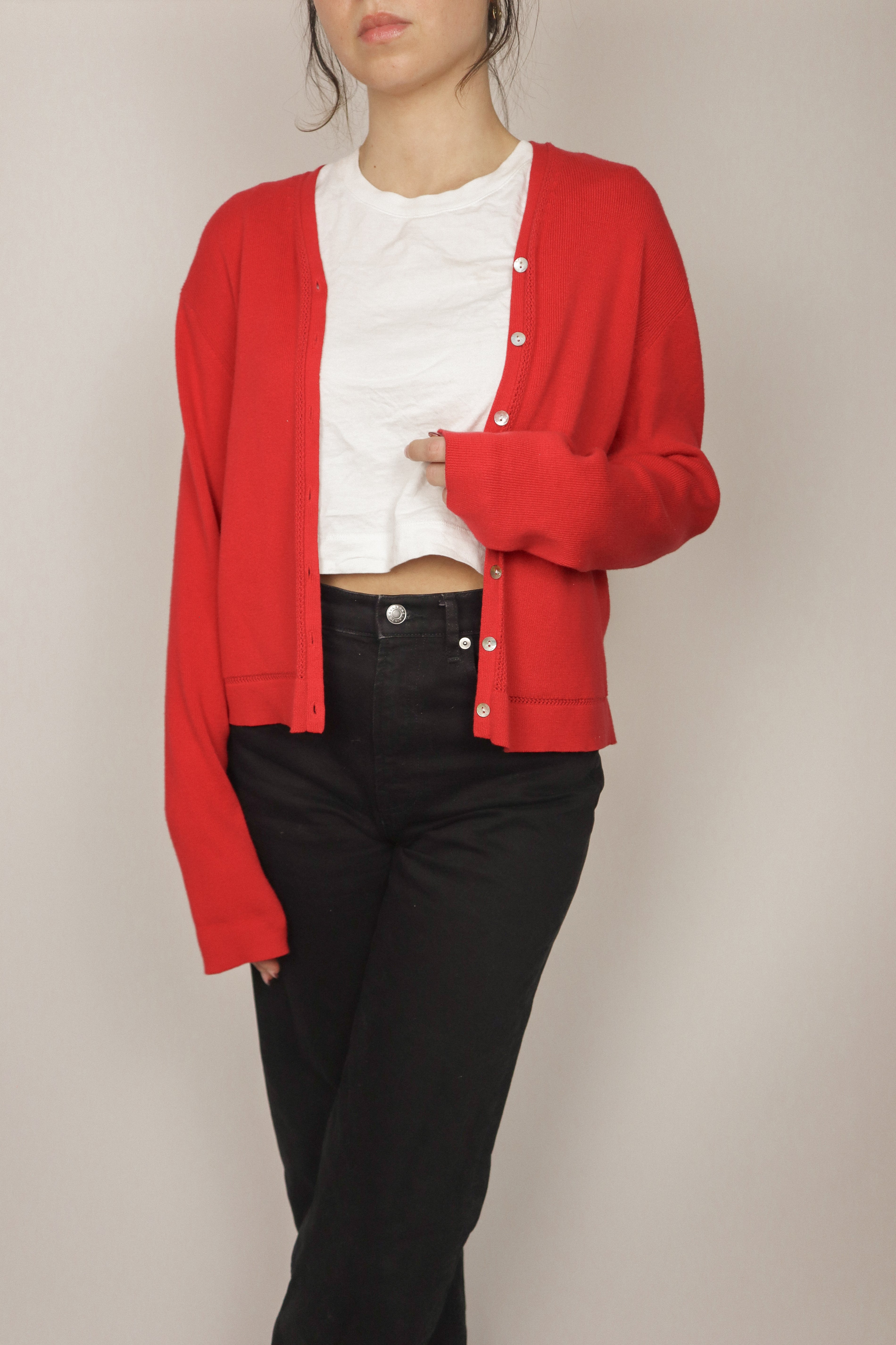 Vintage x Button Up Cardigan (S/M)