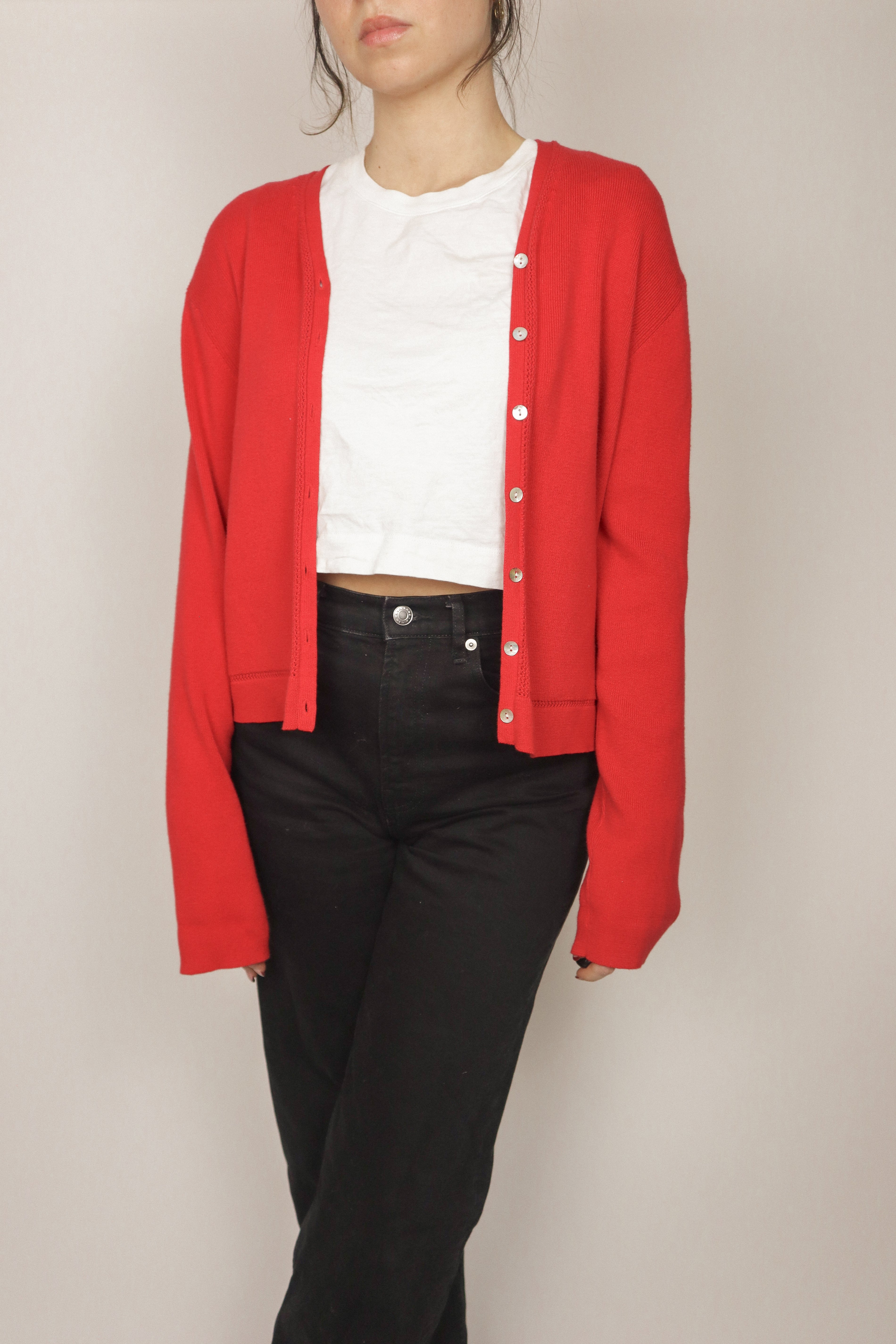 Vintage x Button Up Cardigan (S/M)