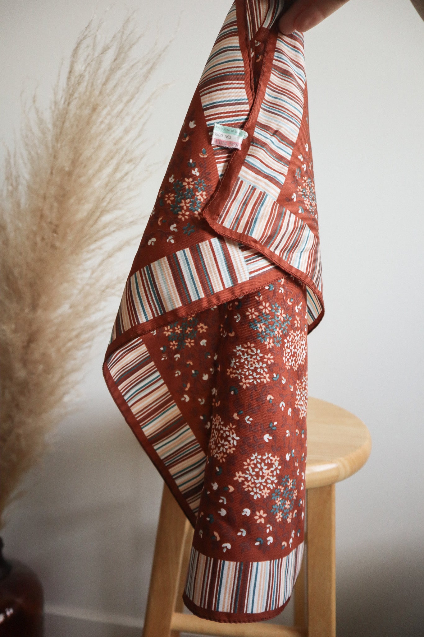 Made in Italy x Vintage x Patterned Scarf