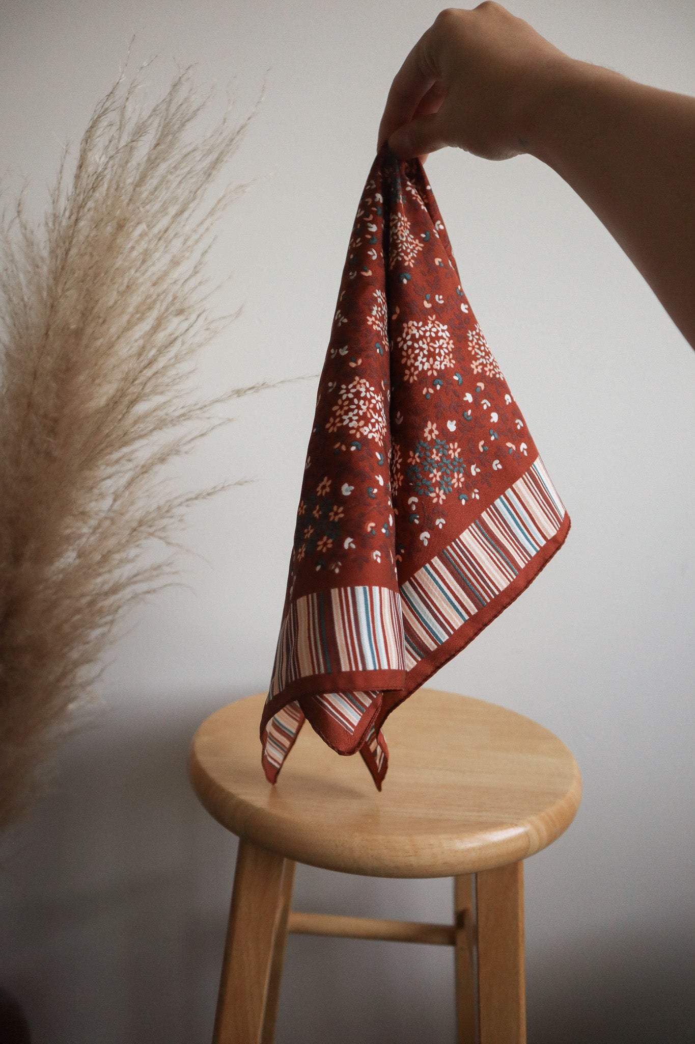 Made in Italy x Vintage x Patterned Scarf