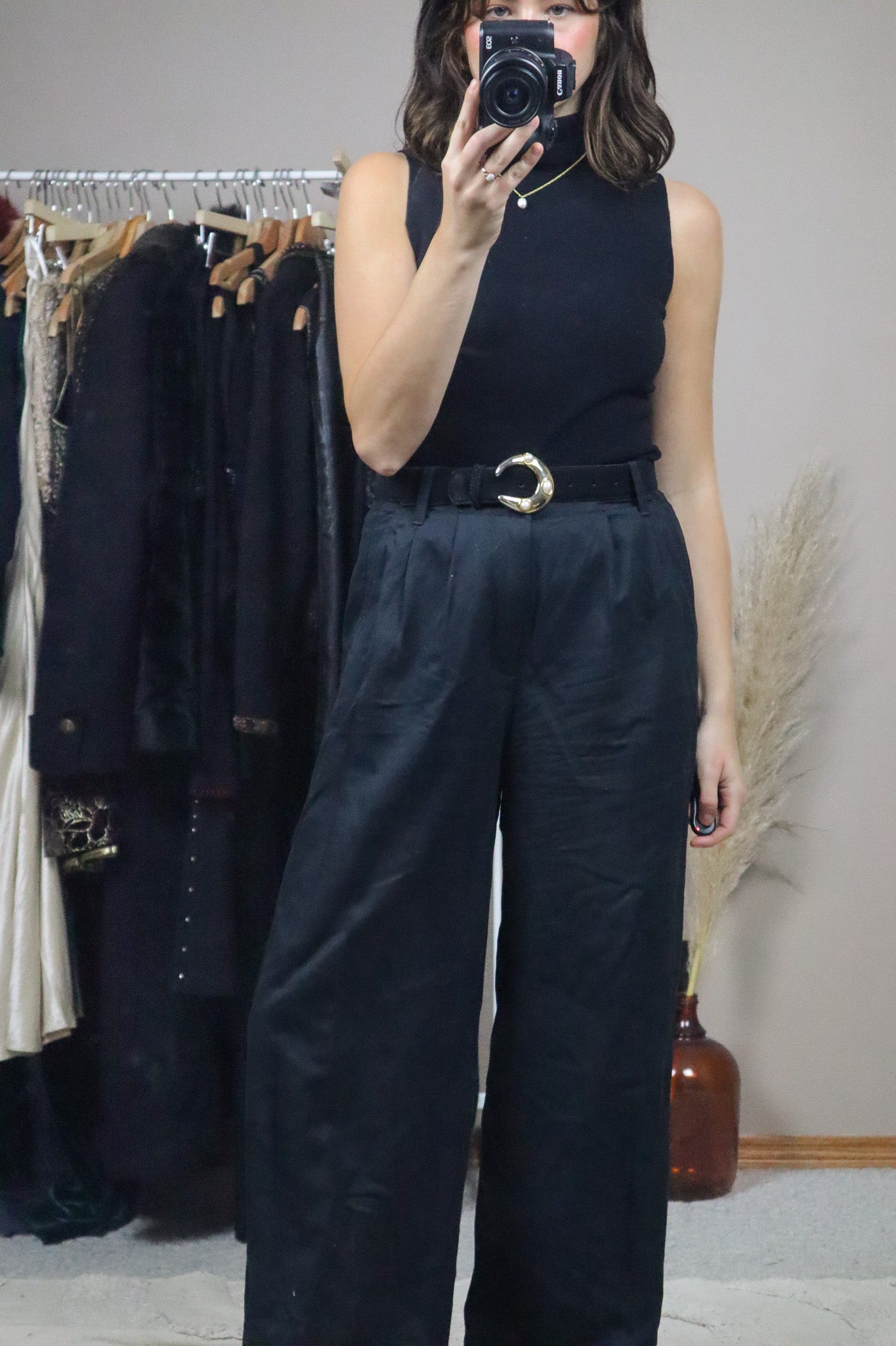 Vintage x Suede Pearl Belt (XS/S)