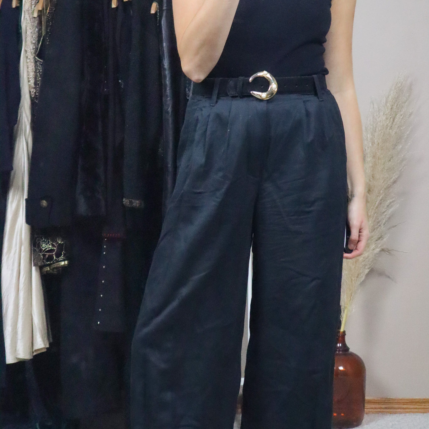 Vintage x Suede Pearl Belt (XS/S)