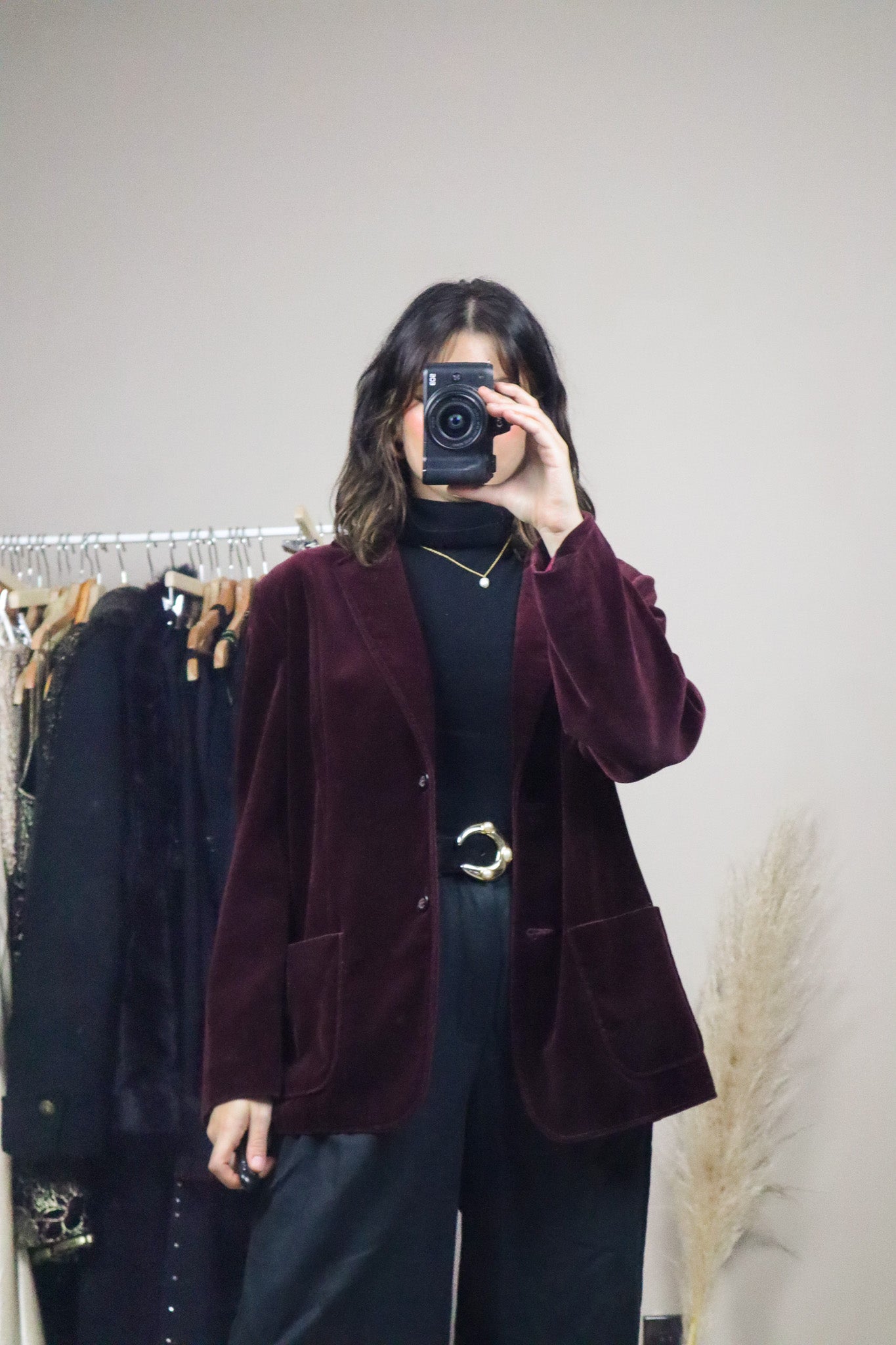 Made in Canada x Vintage x Velvet Blazer (M)
