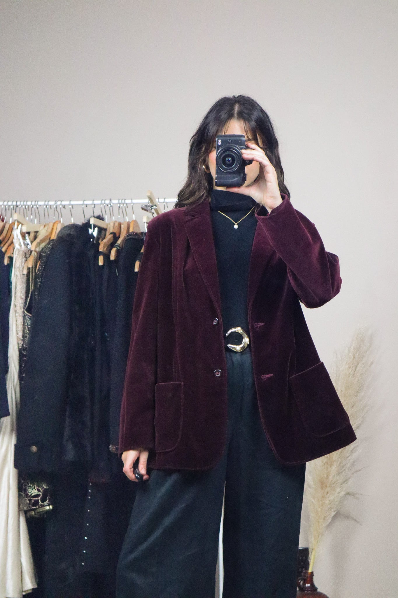 Made in Canada x Vintage x Velvet Blazer (M)