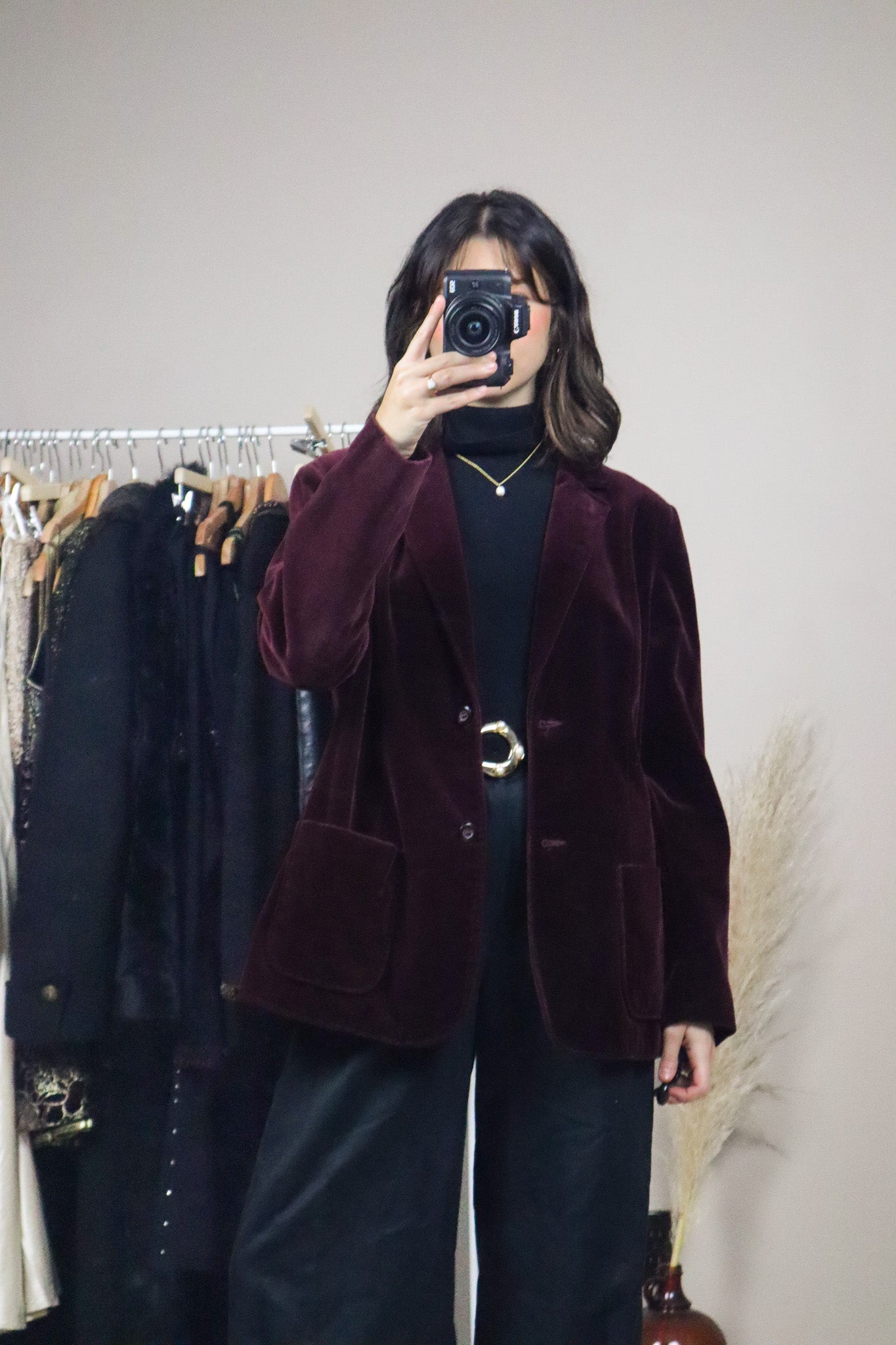 Made in Canada x Vintage x Velvet Blazer (M)