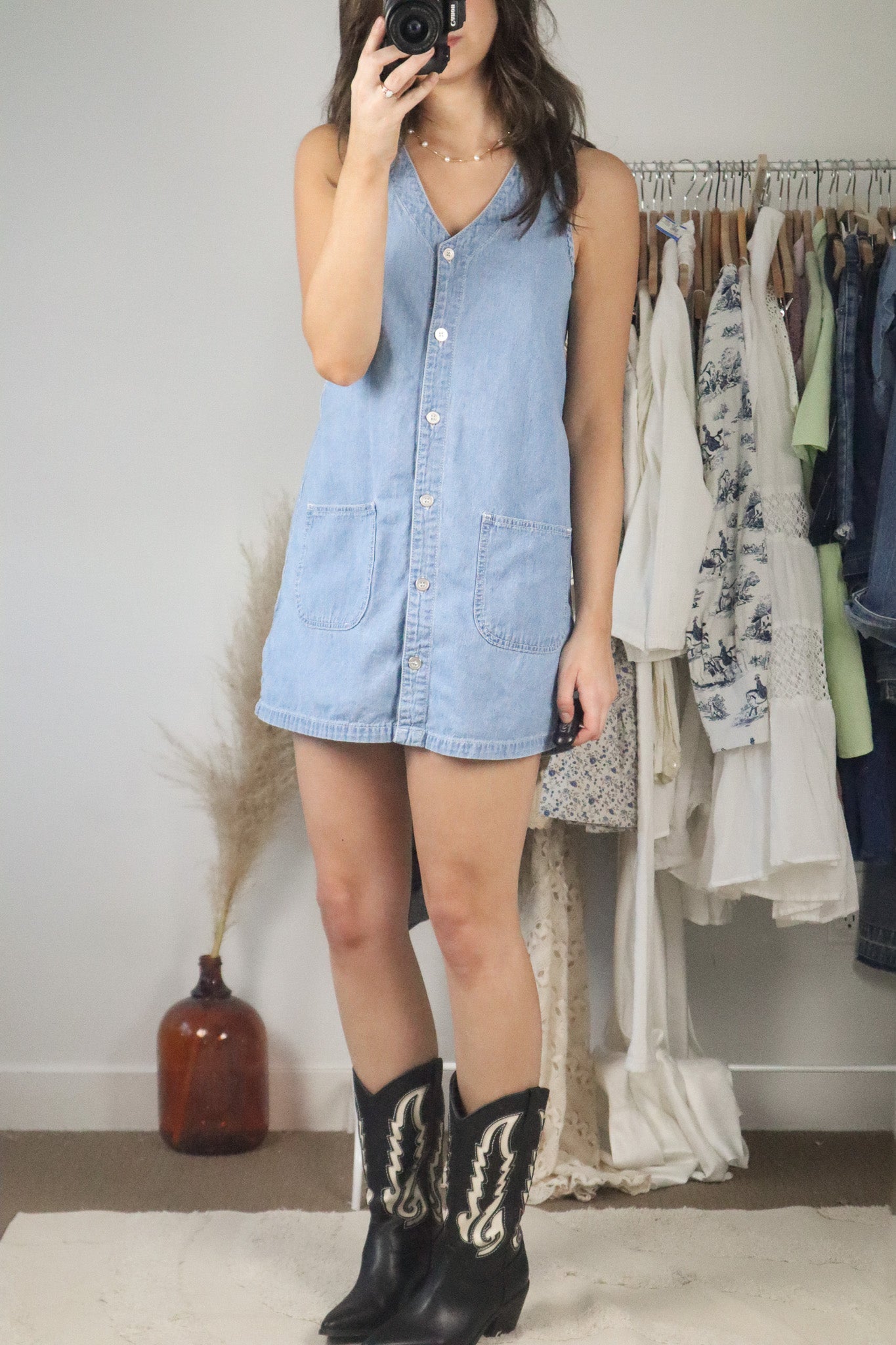 Modern x Denim Button Down Dress (XS)