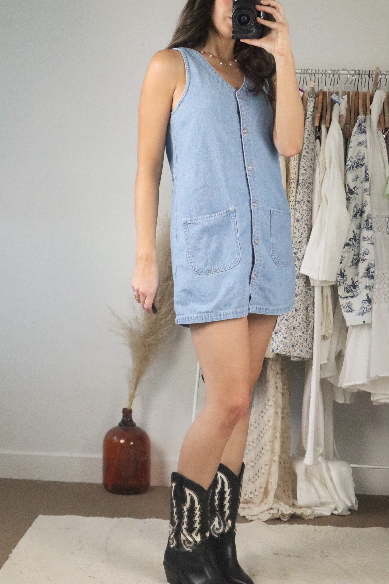 Modern x Denim Button Down Dress (XS)