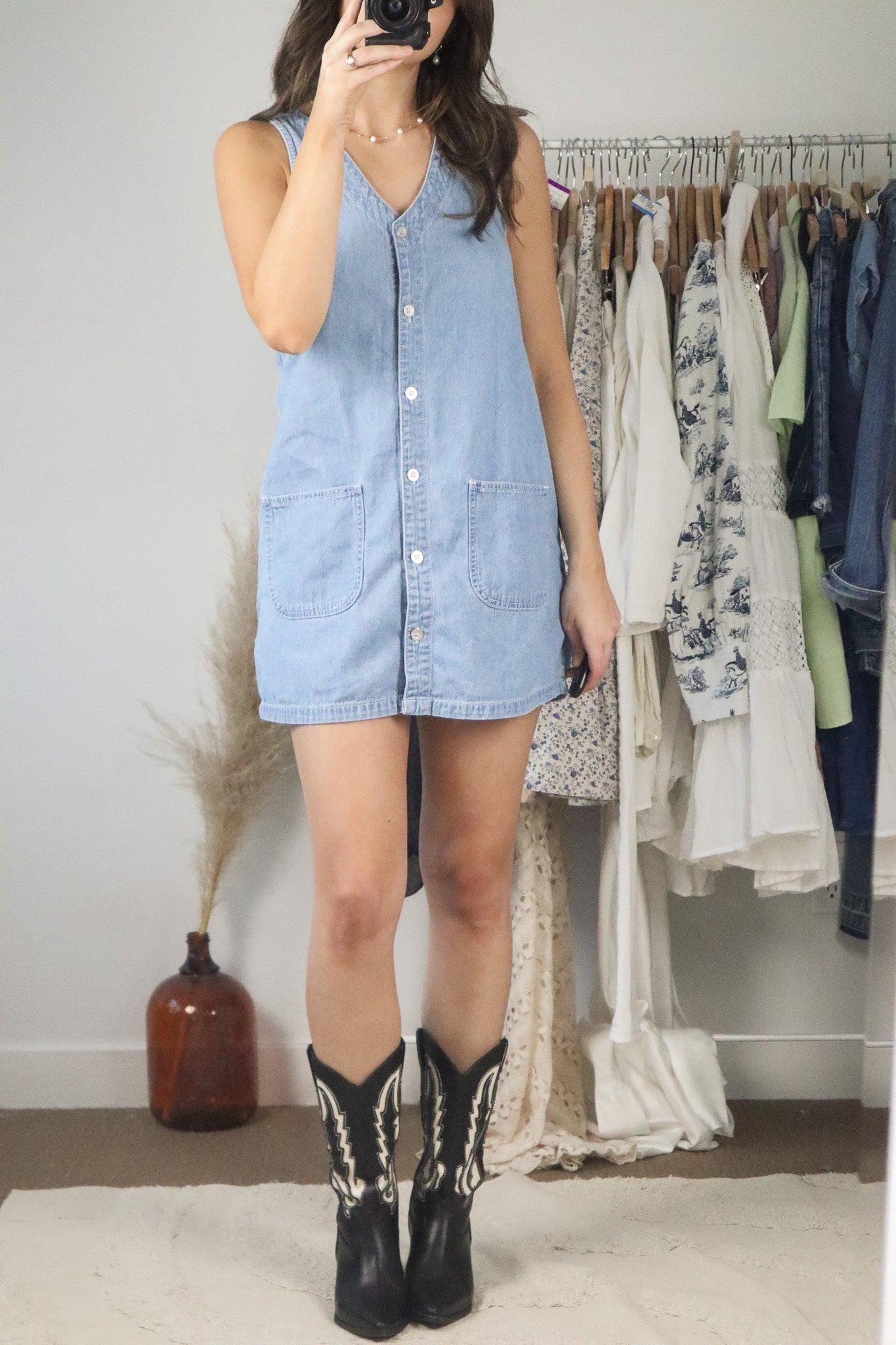 Modern x Denim Button Down Dress (XS)