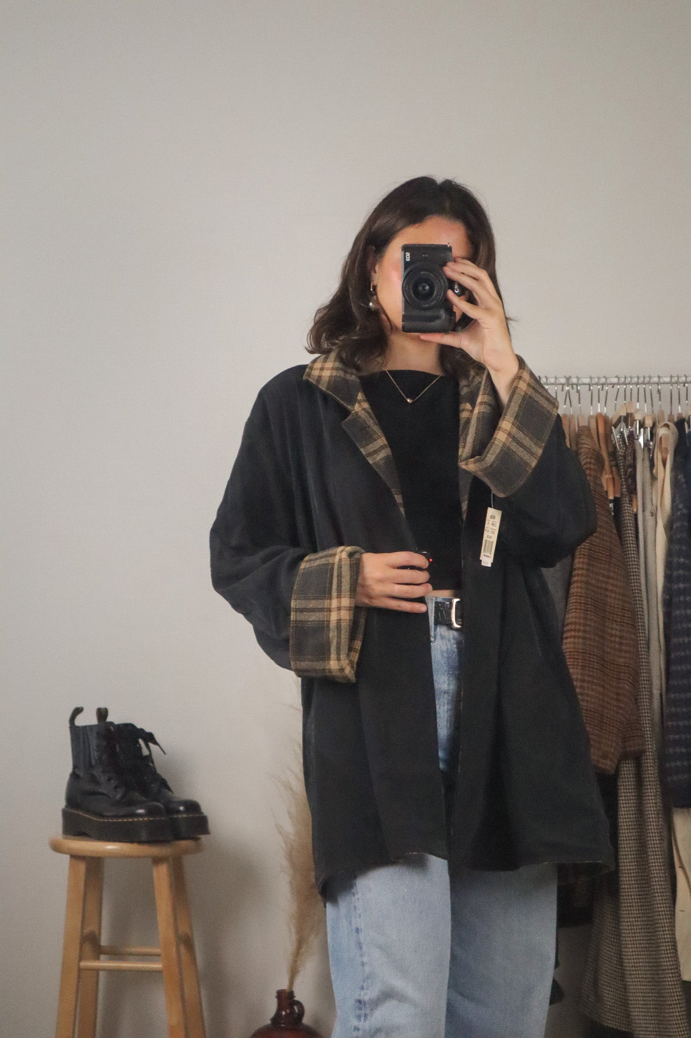 Made in Canada x Vintage x Deadstock Wool Blend Reversible Jacket (L/XL)