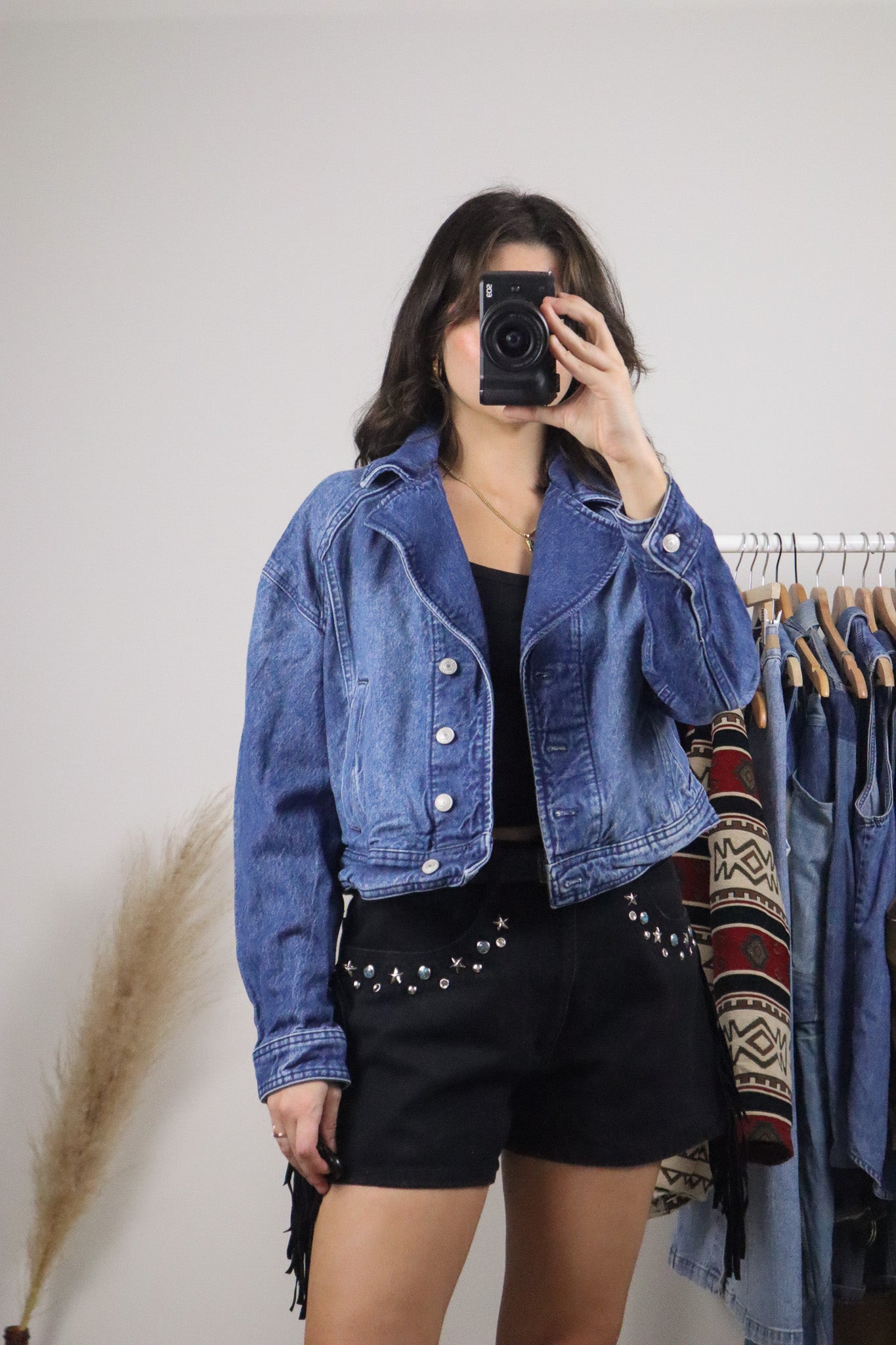 Modern x Free People x Denim Cropped Jacket (S)