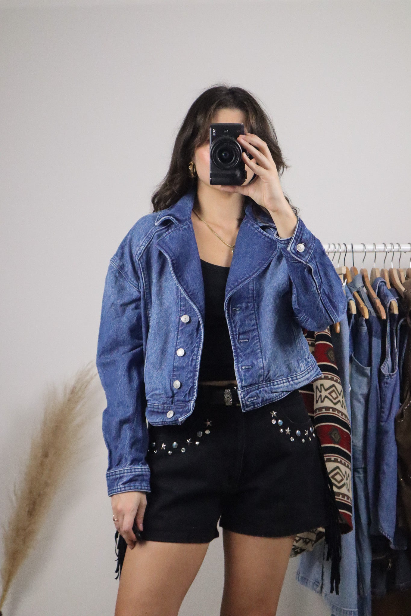 Modern x Free People x Denim Cropped Jacket (S)