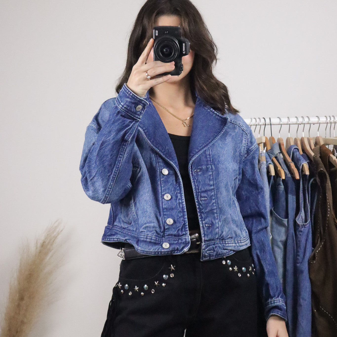 Modern x Free People x Denim Cropped Jacket (S)