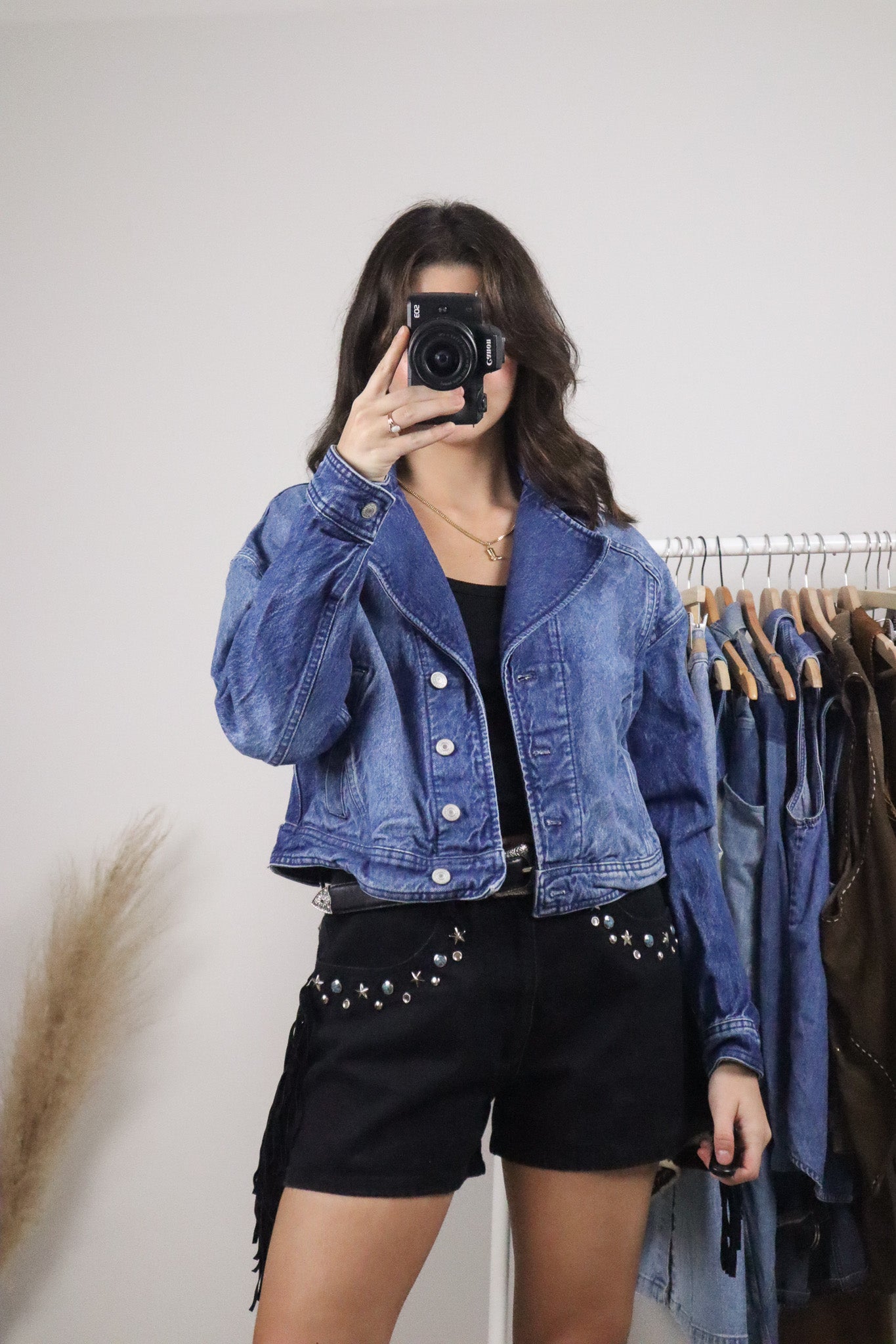 Modern x Free People x Denim Cropped Jacket (S)