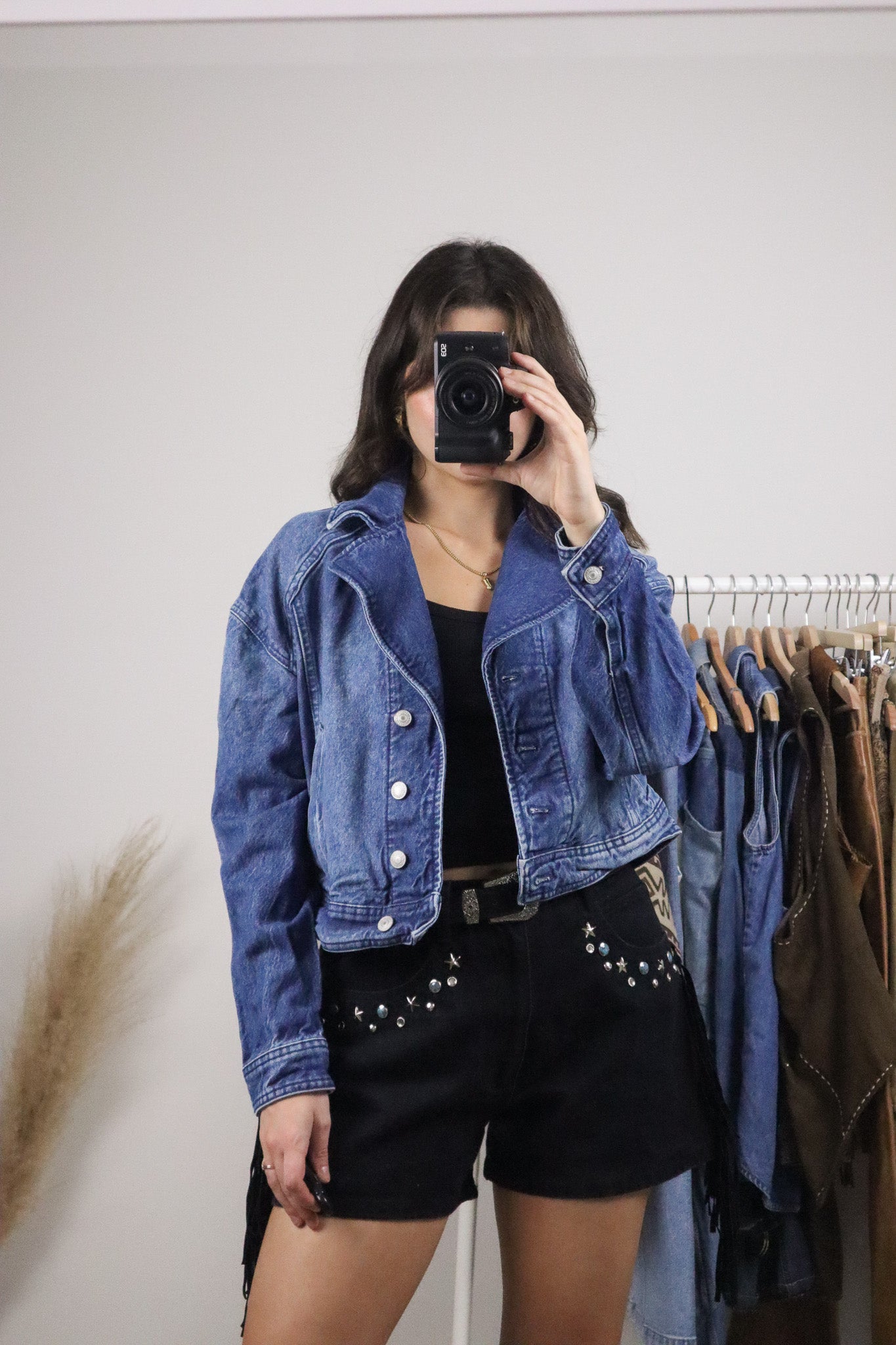 Modern x Free People x Denim Cropped Jacket (S)