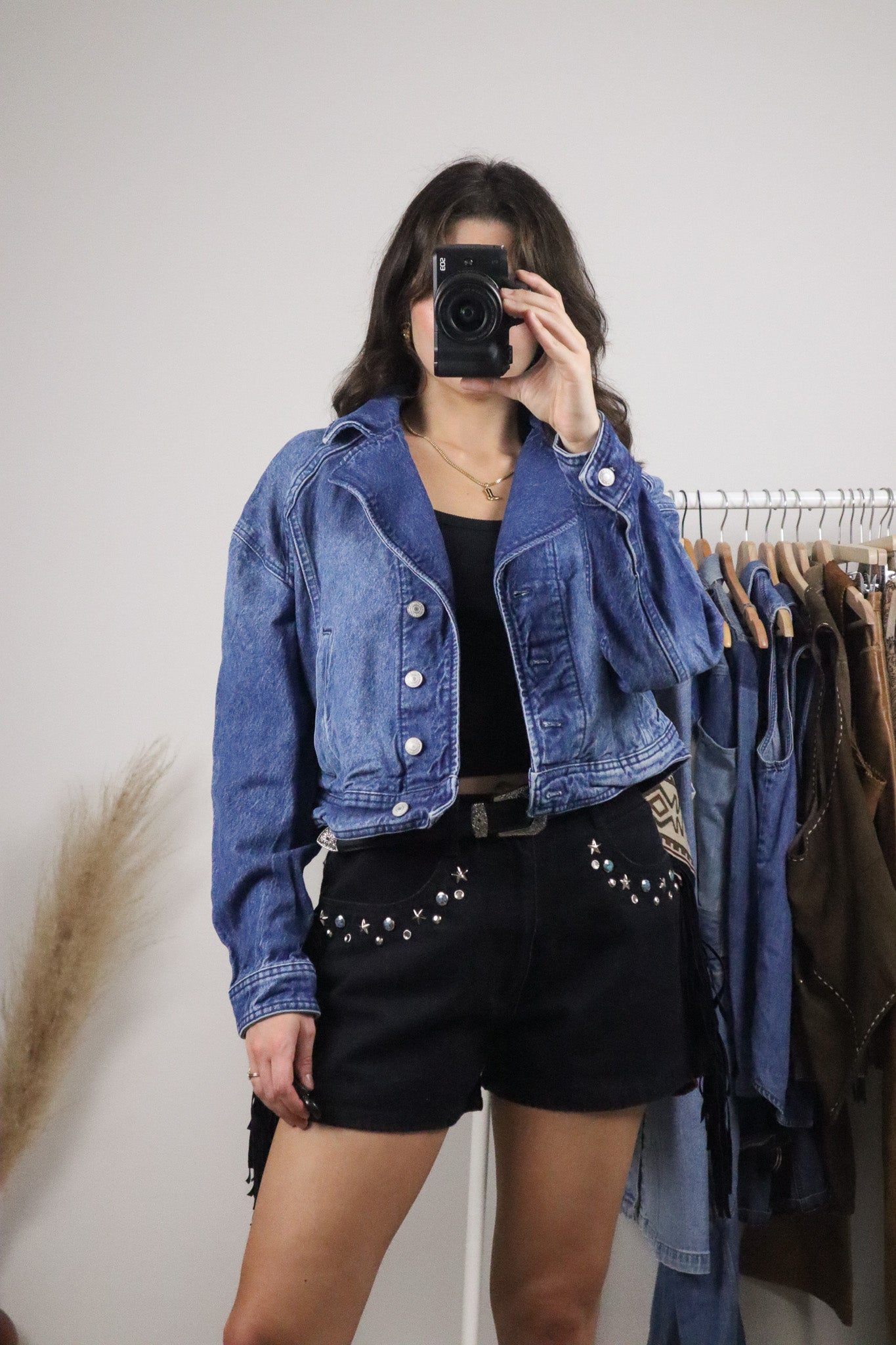 Modern x Free People x Denim Cropped Jacket (S)