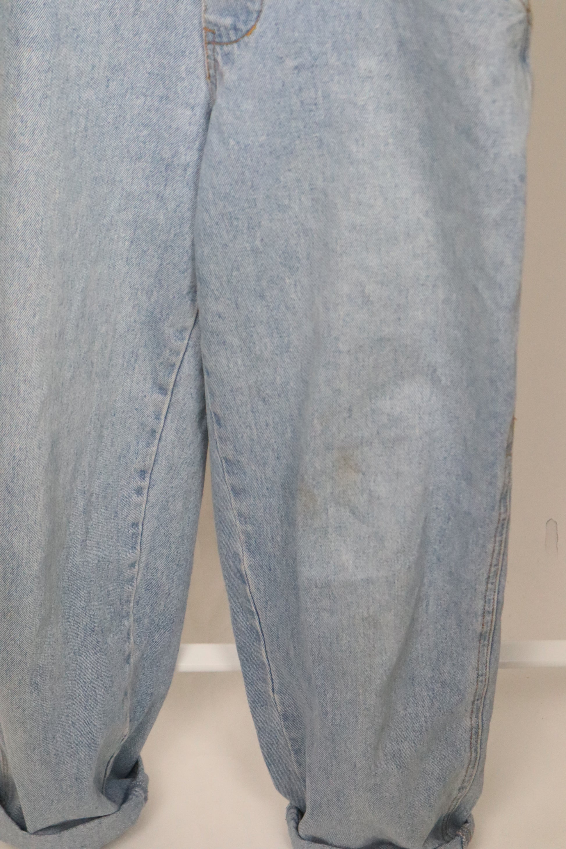 Vintage x Heart Patchwork Overalls (6/8)