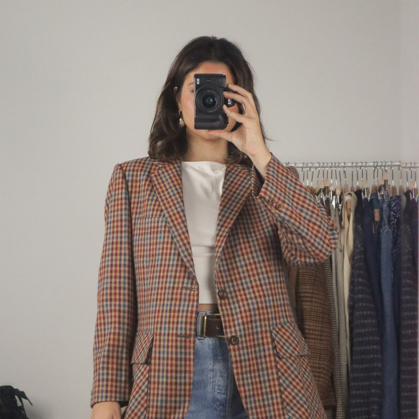 Made in Canada x Vintage x Plaid Blazer (M)