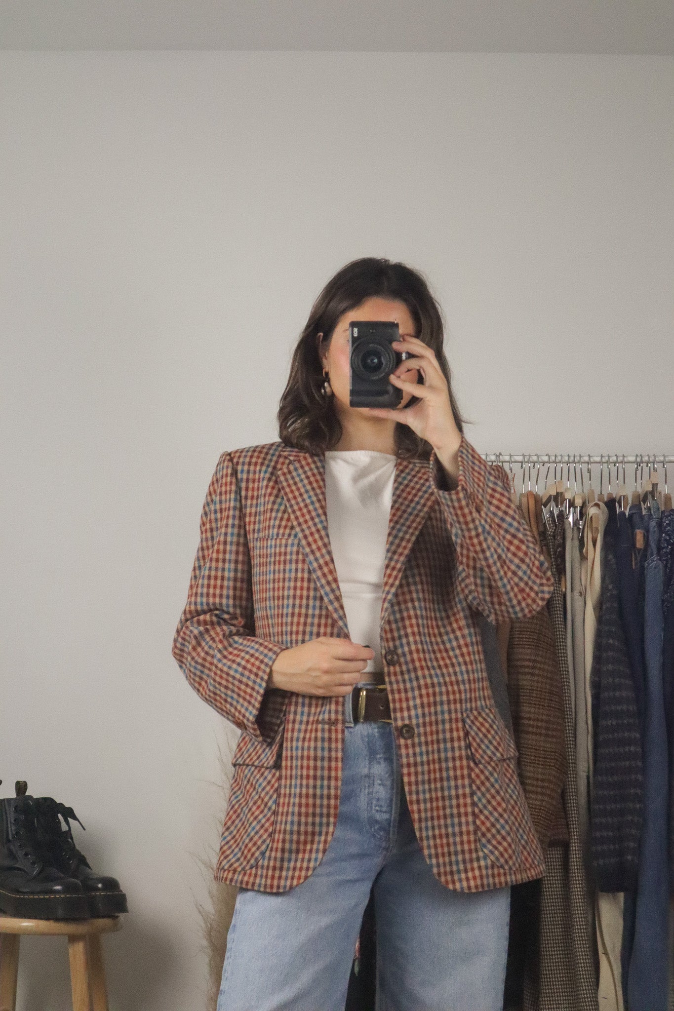 Made in Canada x Vintage x Plaid Blazer (M)