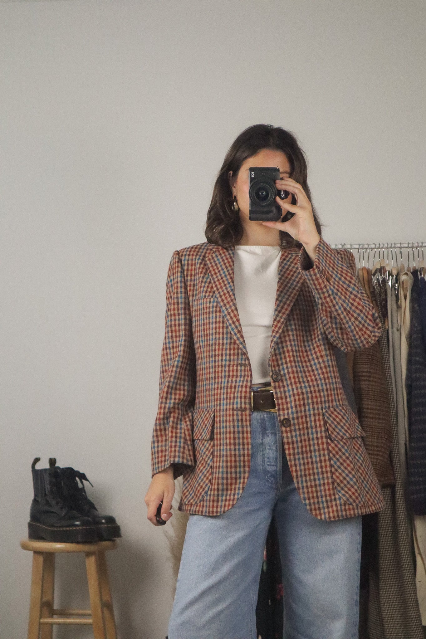 Made in Canada x Vintage x Plaid Blazer (M)